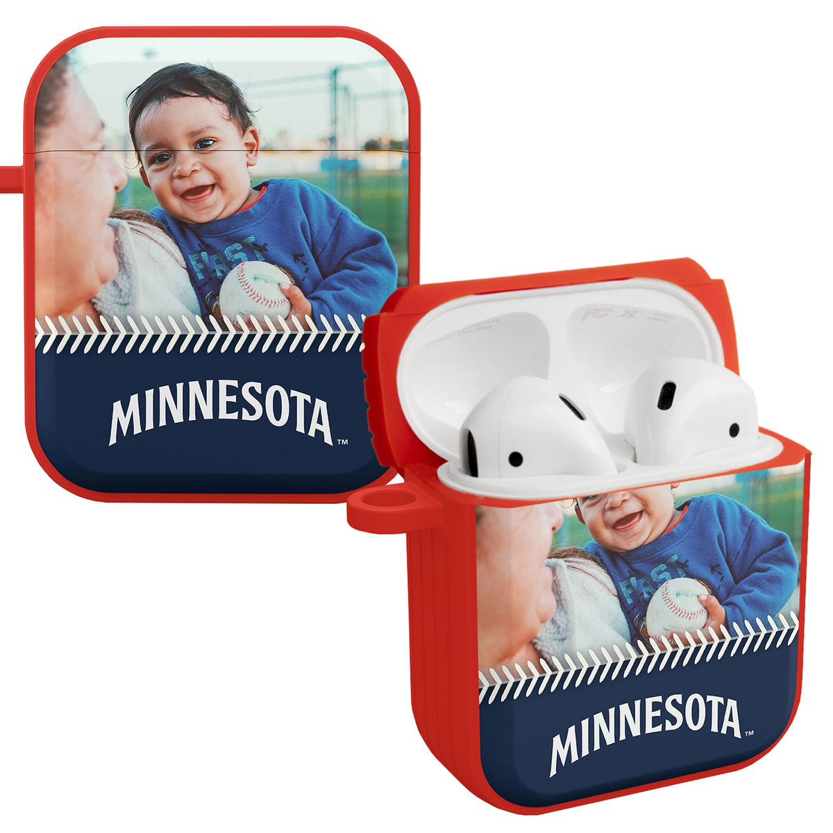 Minnesota Twins Custom Photo HDX Apple AirPods Gen 1 &amp; 2 Case Cover