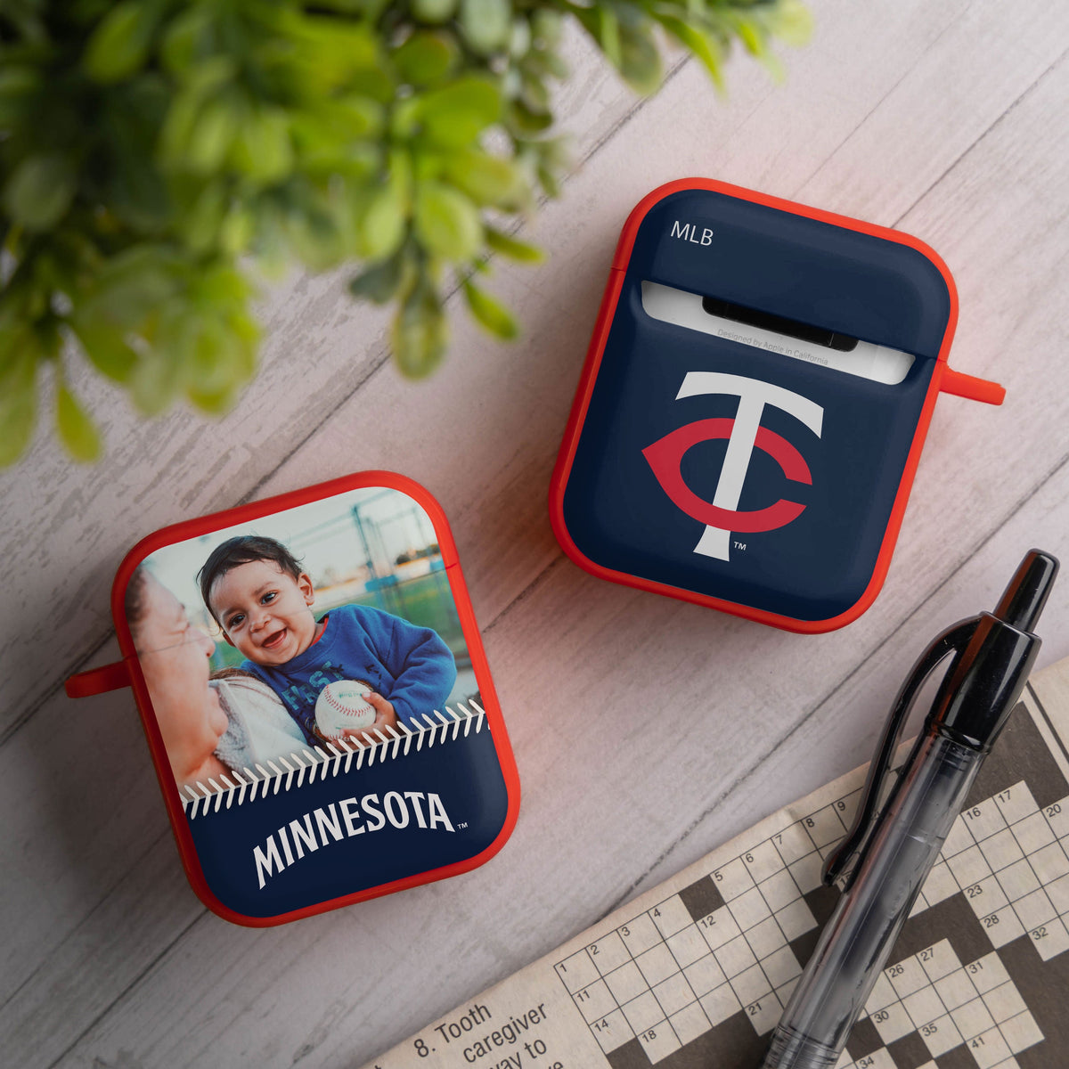 Minnesota Twins Custom Photo HDX Apple AirPods Gen 1 &amp; 2 Case Cover
