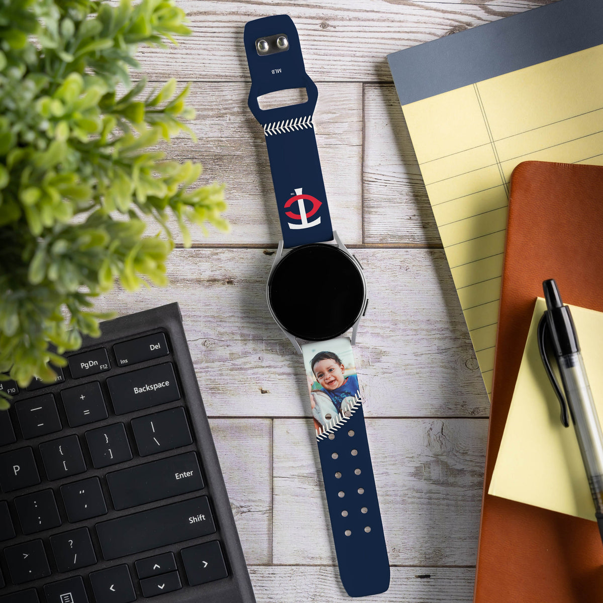 Minnesota Twins Custom Photo HD Samsung Galaxy Watch Band