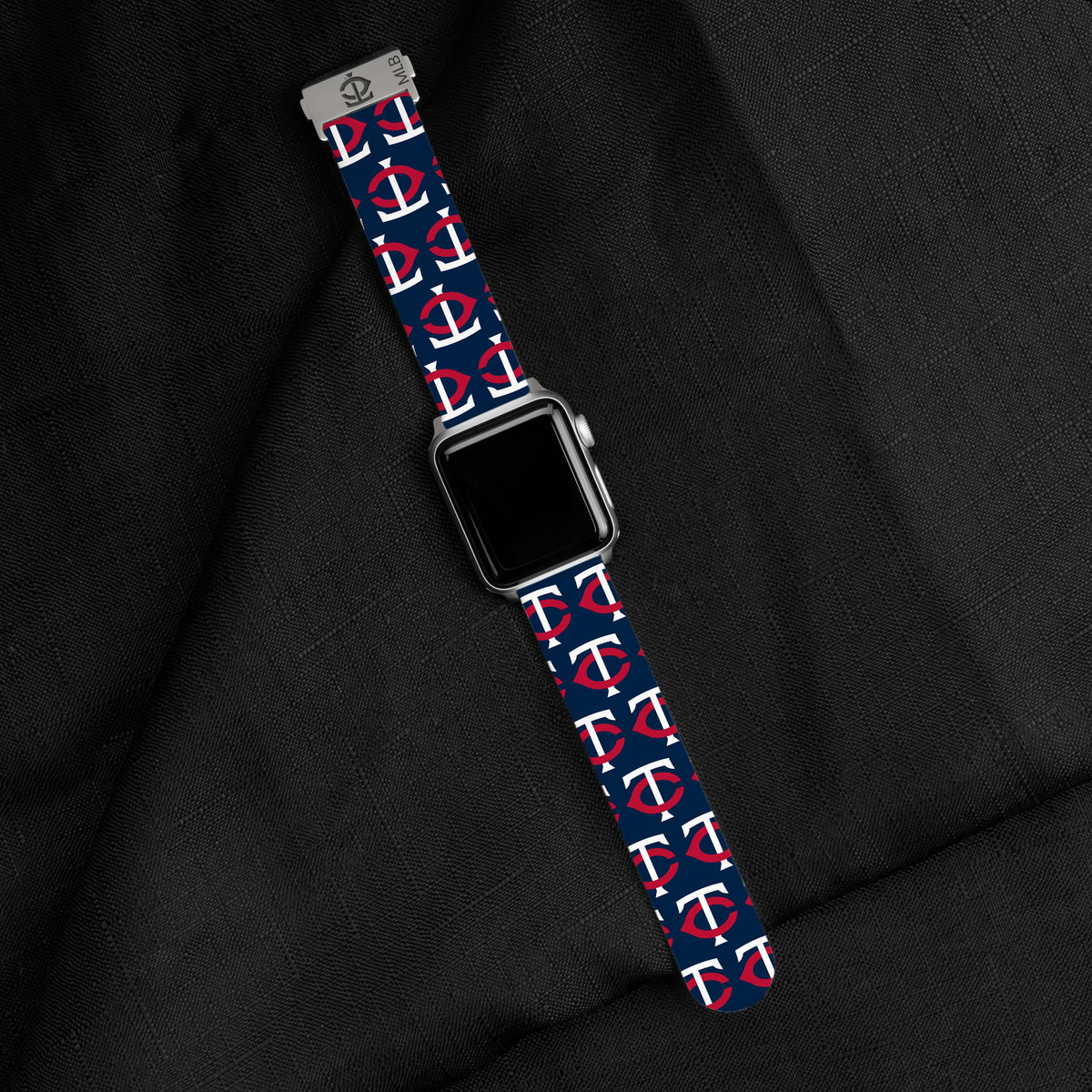 Game Time Minnesota Twins Signature Series Apple Watch Band With Engraved Buckle