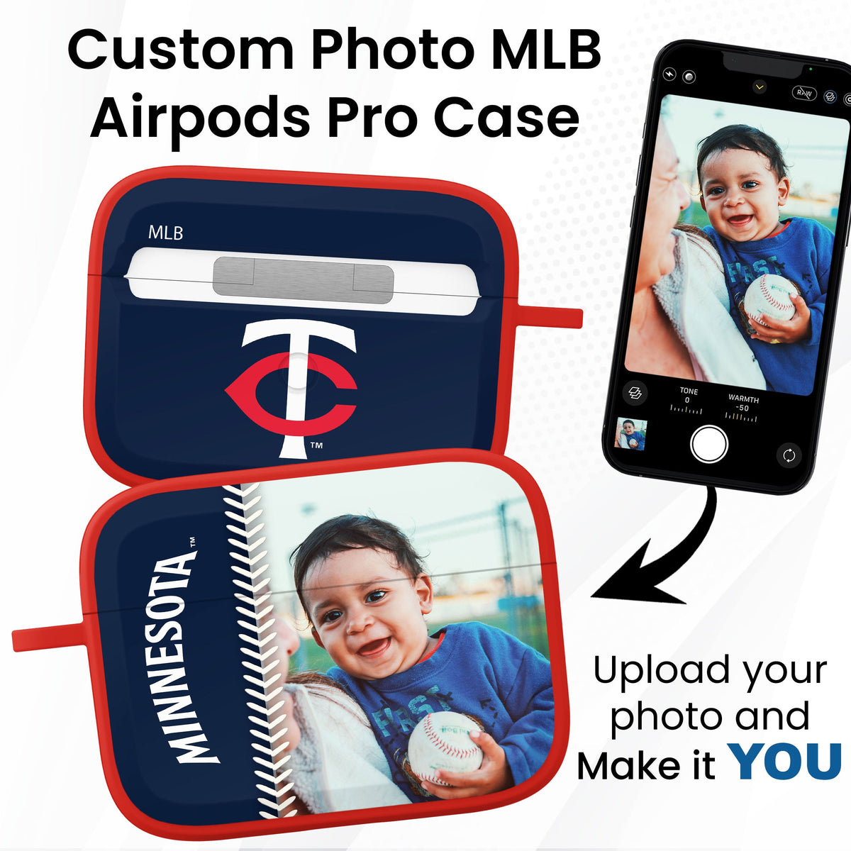 Minnesota Twins Custom Photo HDX Apple AirPods Pro Case Cover