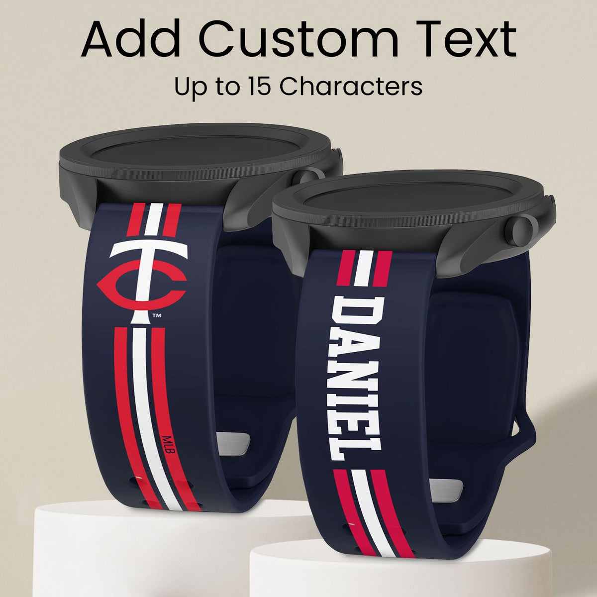 Minnesota Twins Custom Name HD Quick Change Watch Band