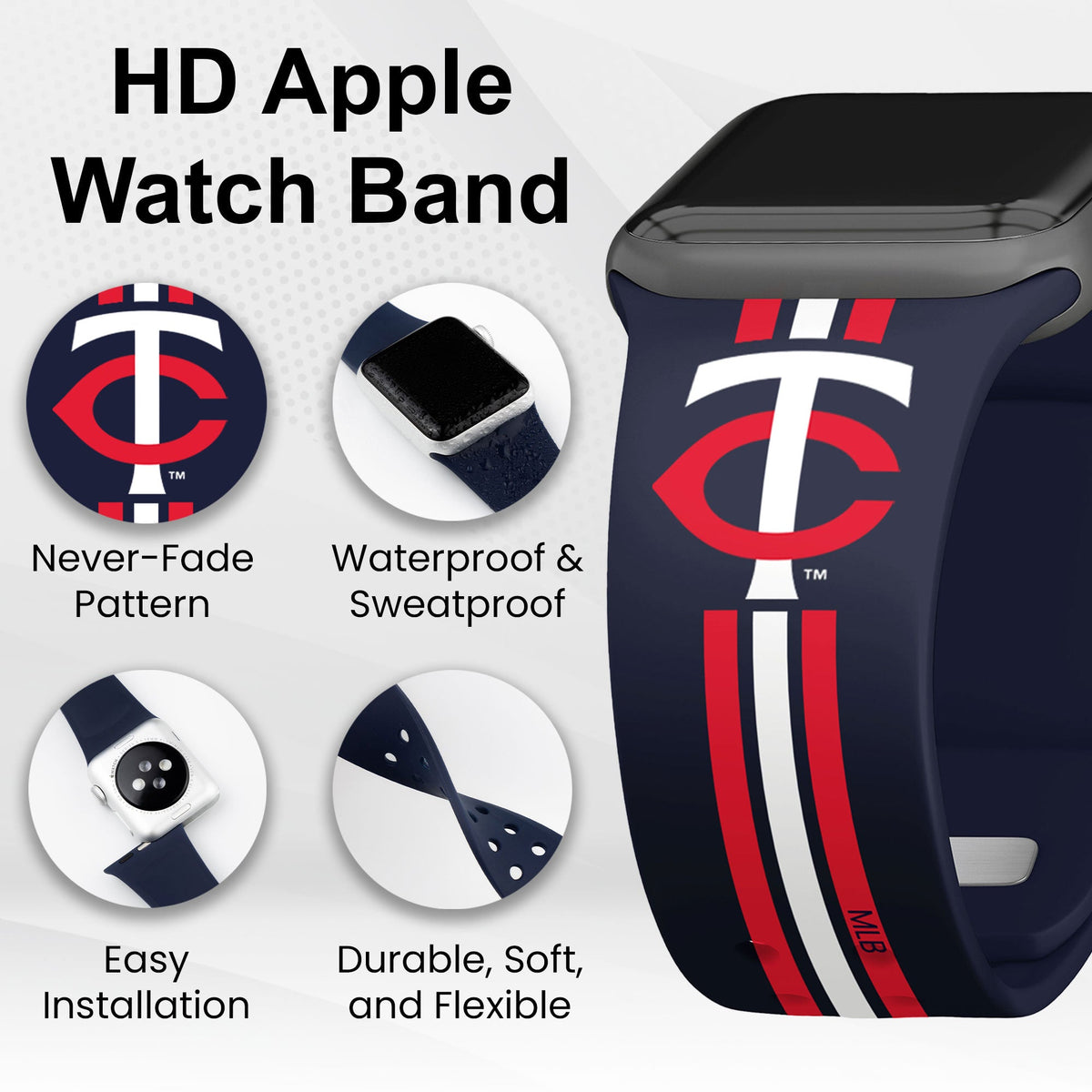 Minnesota Twins HD Apple Watch Band