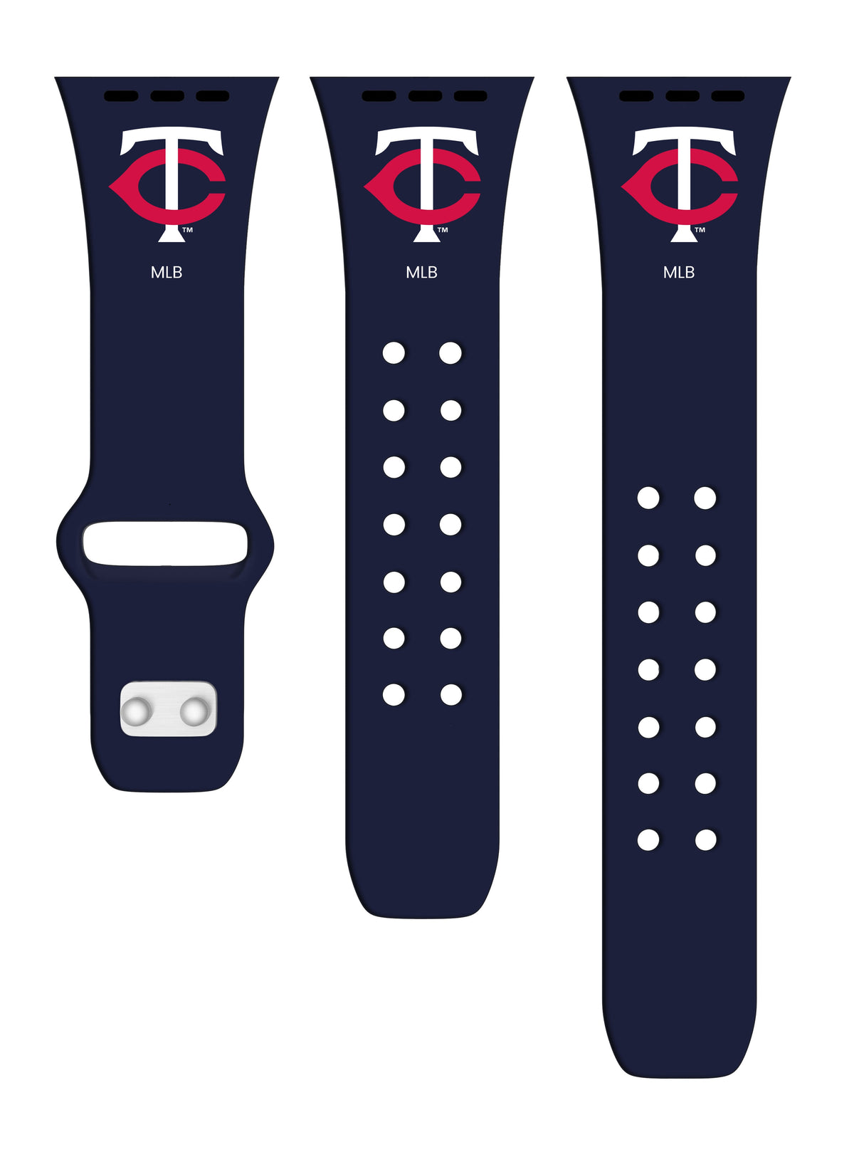 Minnesota Twins Silicone Apple Watch Band - Game Time
