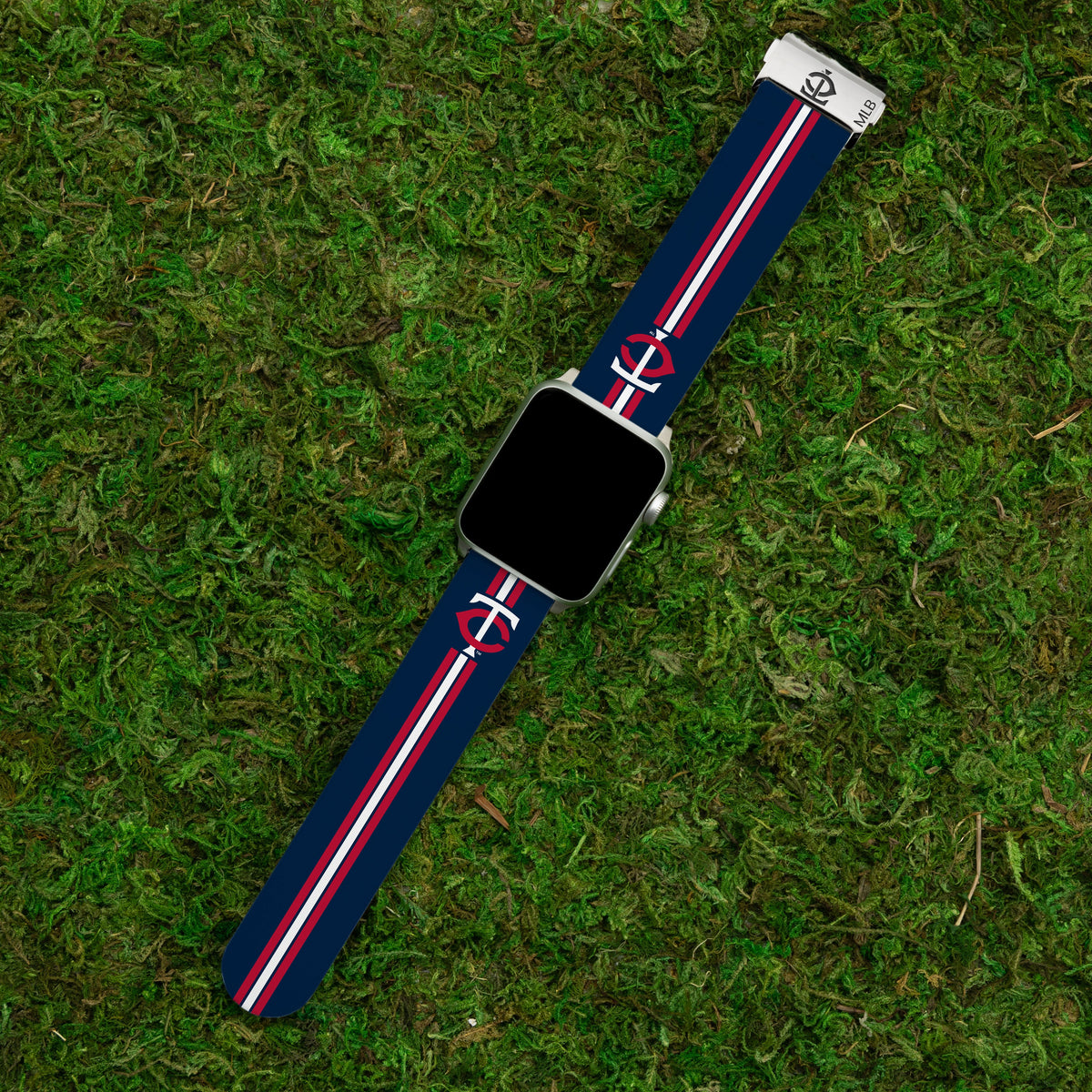 Game Time Minnesota Twins Signature Series Apple Watch Band With Engraved Buckle