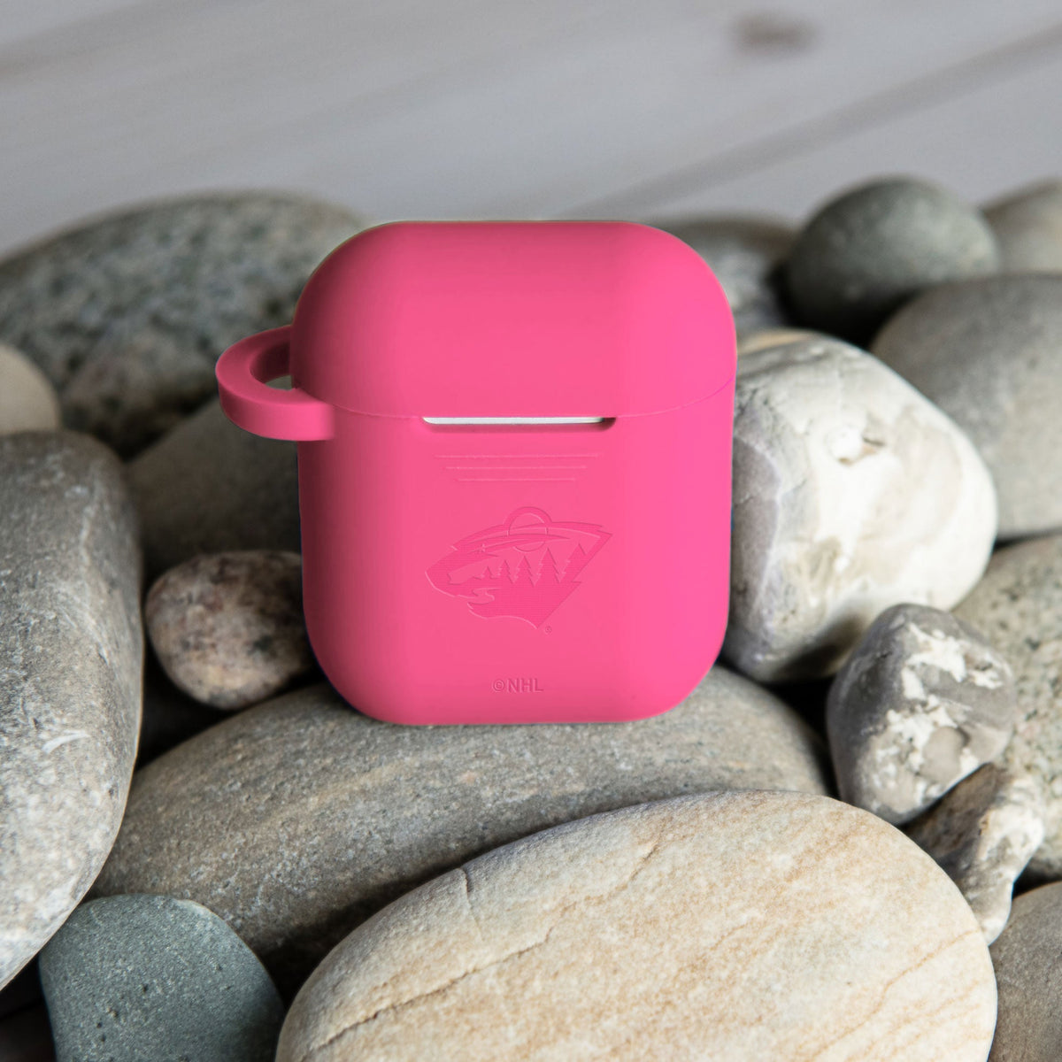 Game Time Minnesota Wilds Engraved Silicone AirPods Case Cover