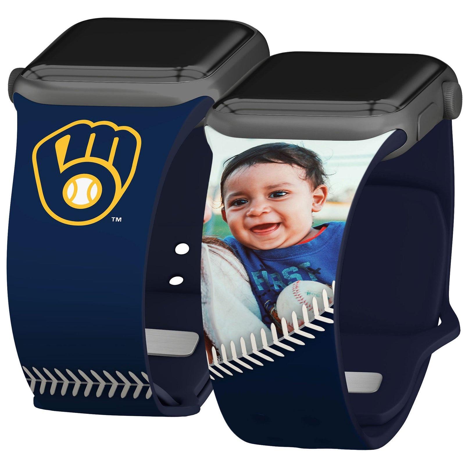 Milwaukee Brewers Custom Photo HD Apple Watch Band
