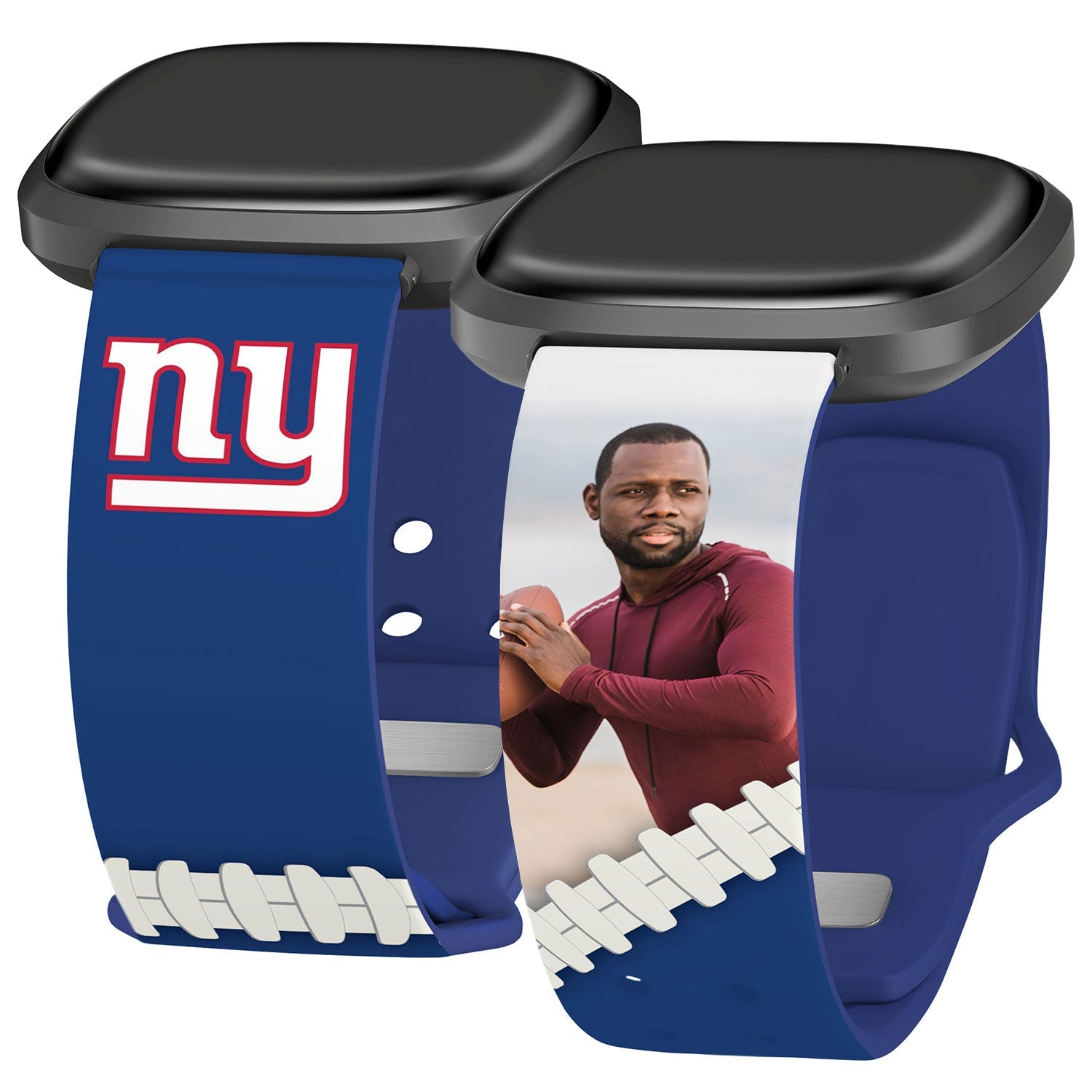 New York Giants Custom Photo HD Fitbit Versa 3 & Sense Watch Band