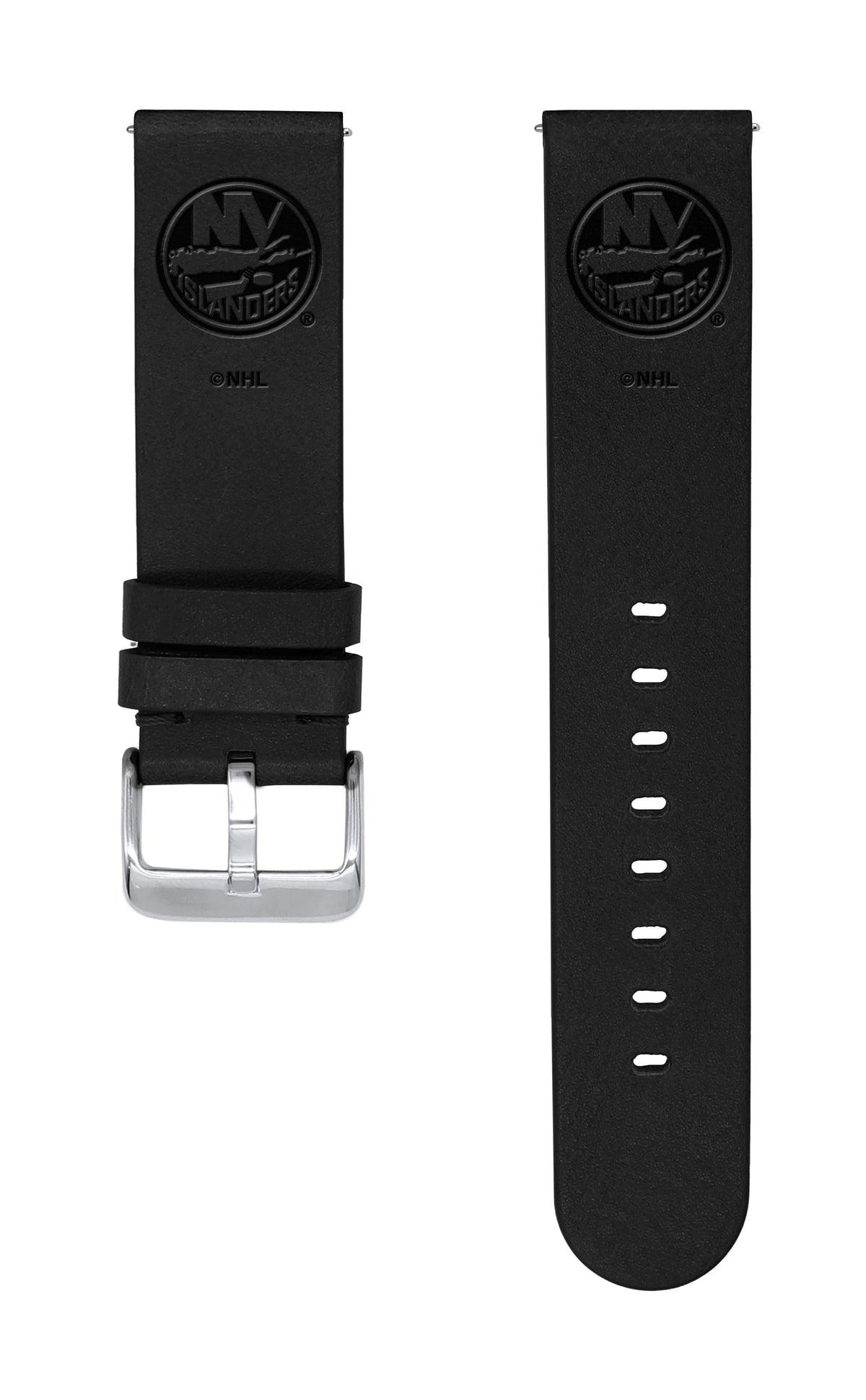 New York Islanders Quick Change Leather Watch Band - Game Time Bands