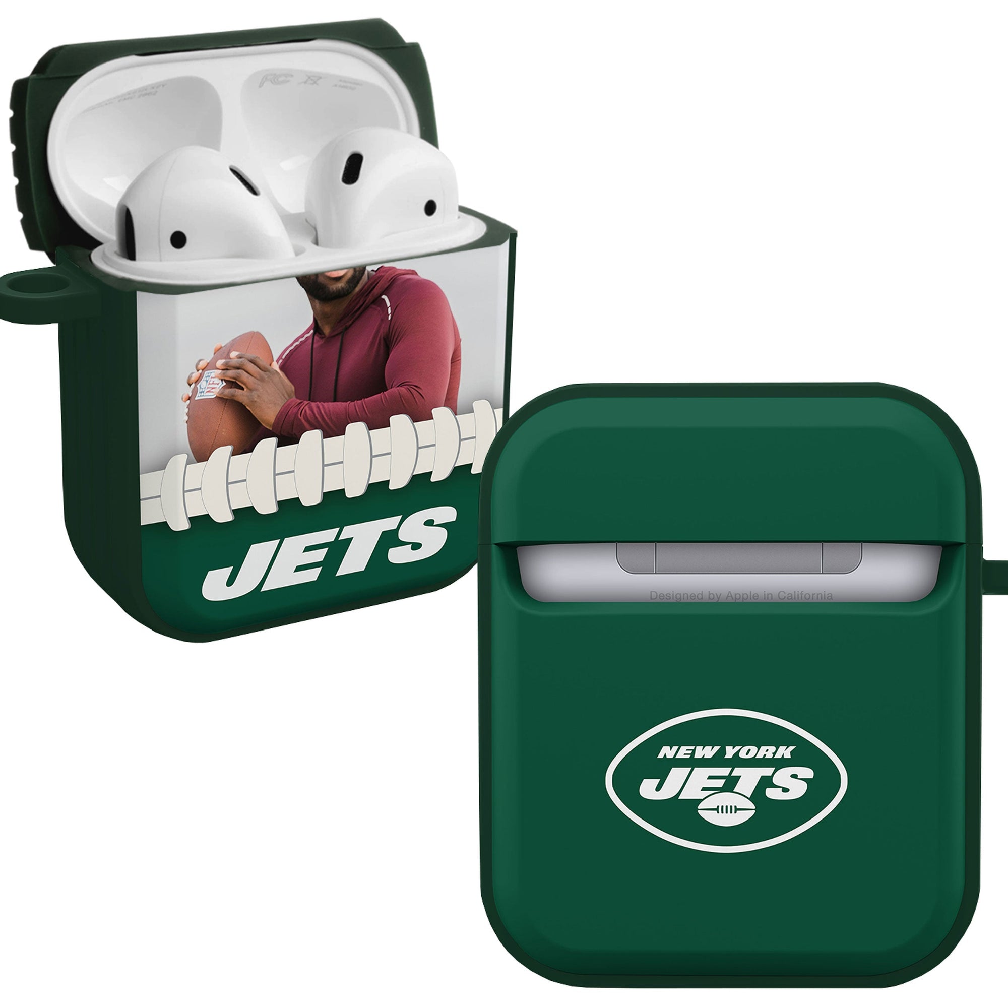 New York Jets Custom Photo HDX Apple AirPods Gen 1 & 2 Case Cover