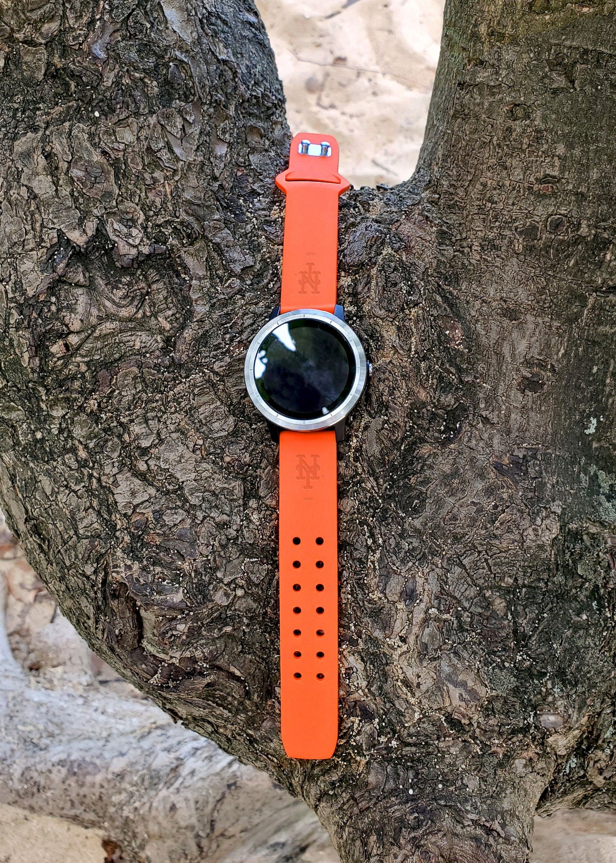 New York Mets Engraved Silicone Watch Band - Game Time