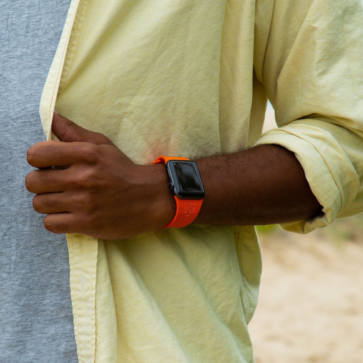 Game Time New York Mets Engraved Apple Watch Band