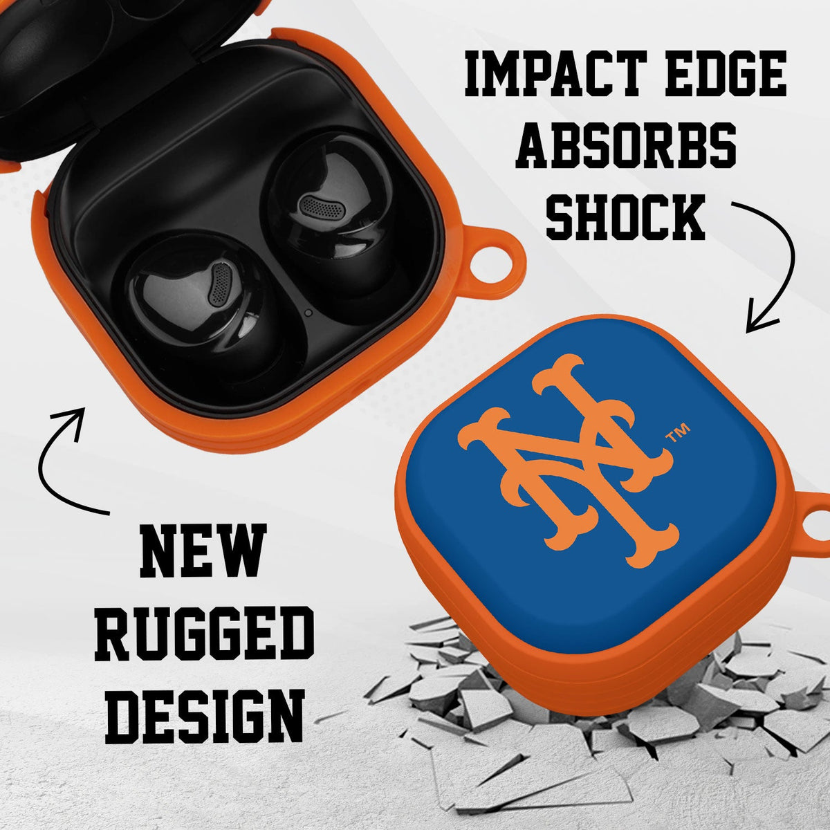 New York Mets HDX Samsung Galaxy Buds Pro Case Cover