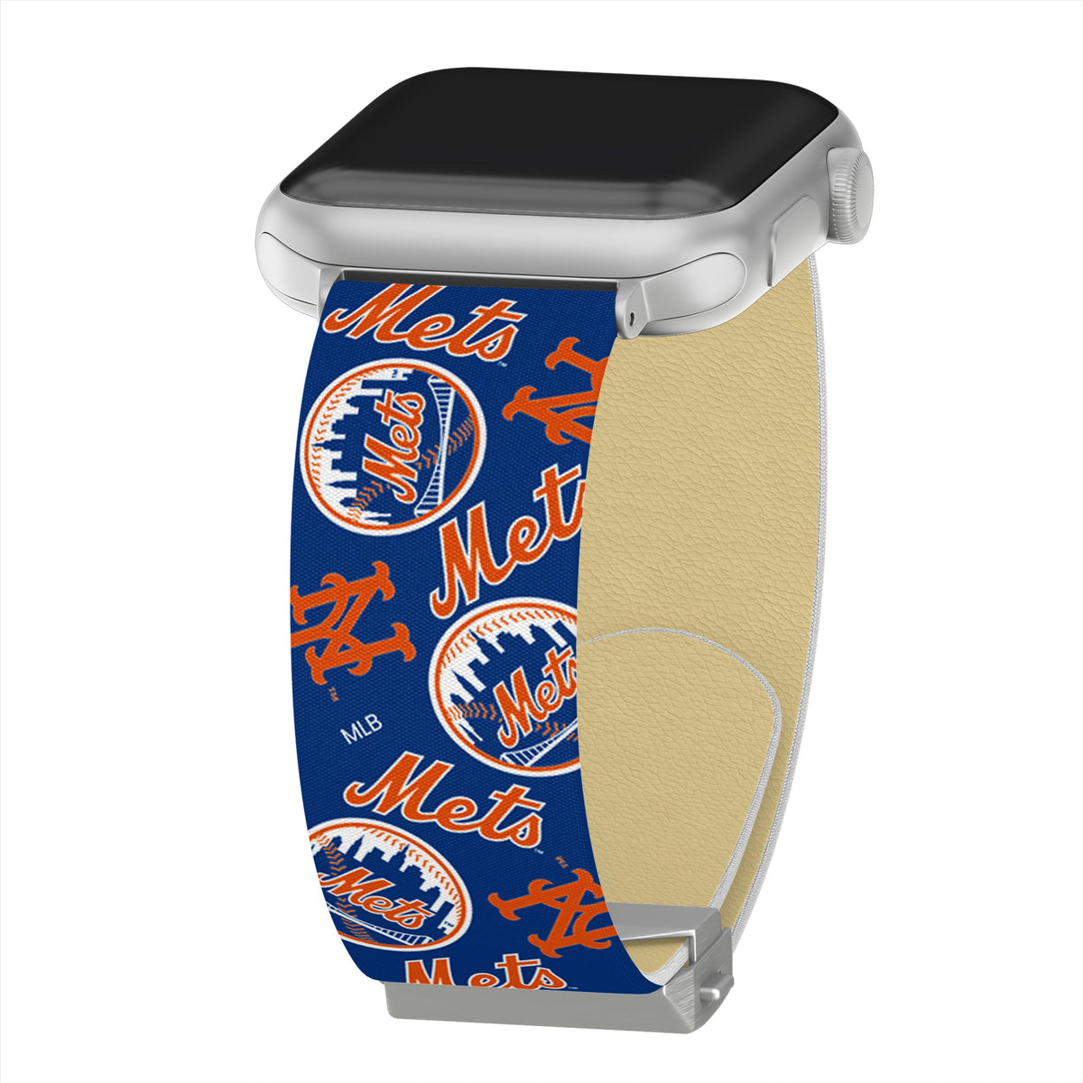 Game Time New York Mets Signature Series Apple Watch Band With Engraved Buckle