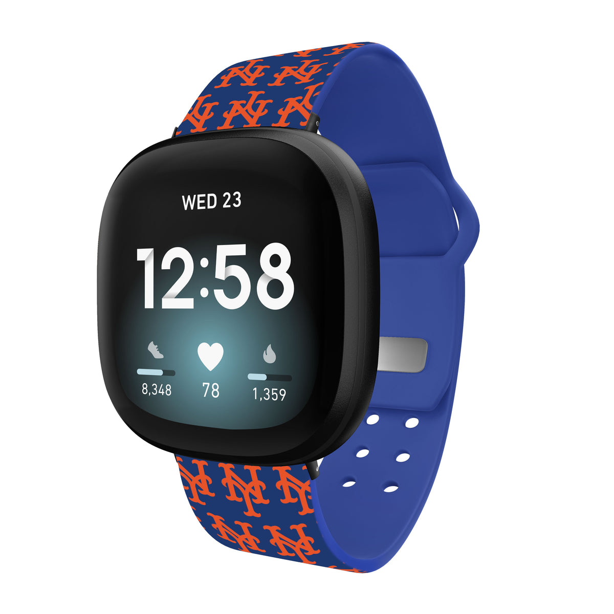 New York Mets HD Fitbit Versa 3 and Sense Watch Band