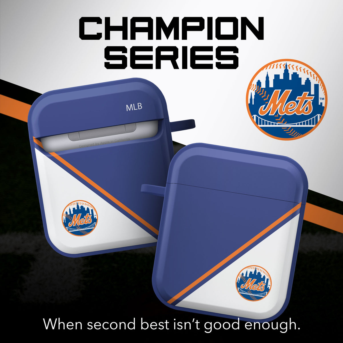 New York Mets HDX Champion Series Apple AirPods Gen 1 &amp; 2 Case Cover
