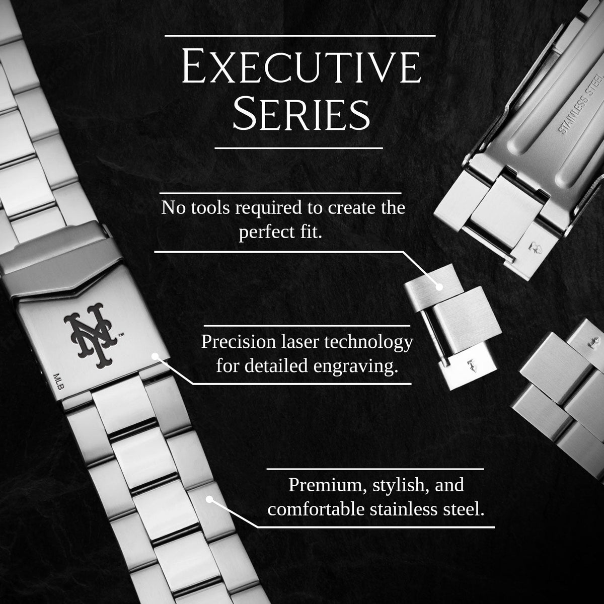 Game Time New York Mets Executive Series Apple Watch Band