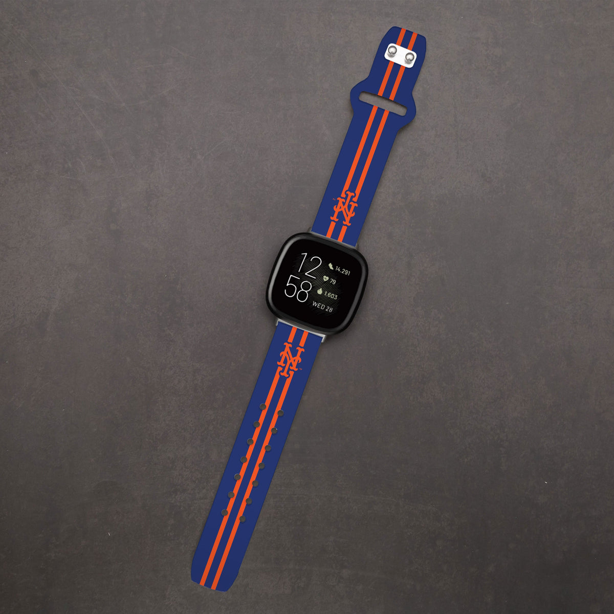 New York Mets HD Fitbit Versa 3 and Sense Watch Band