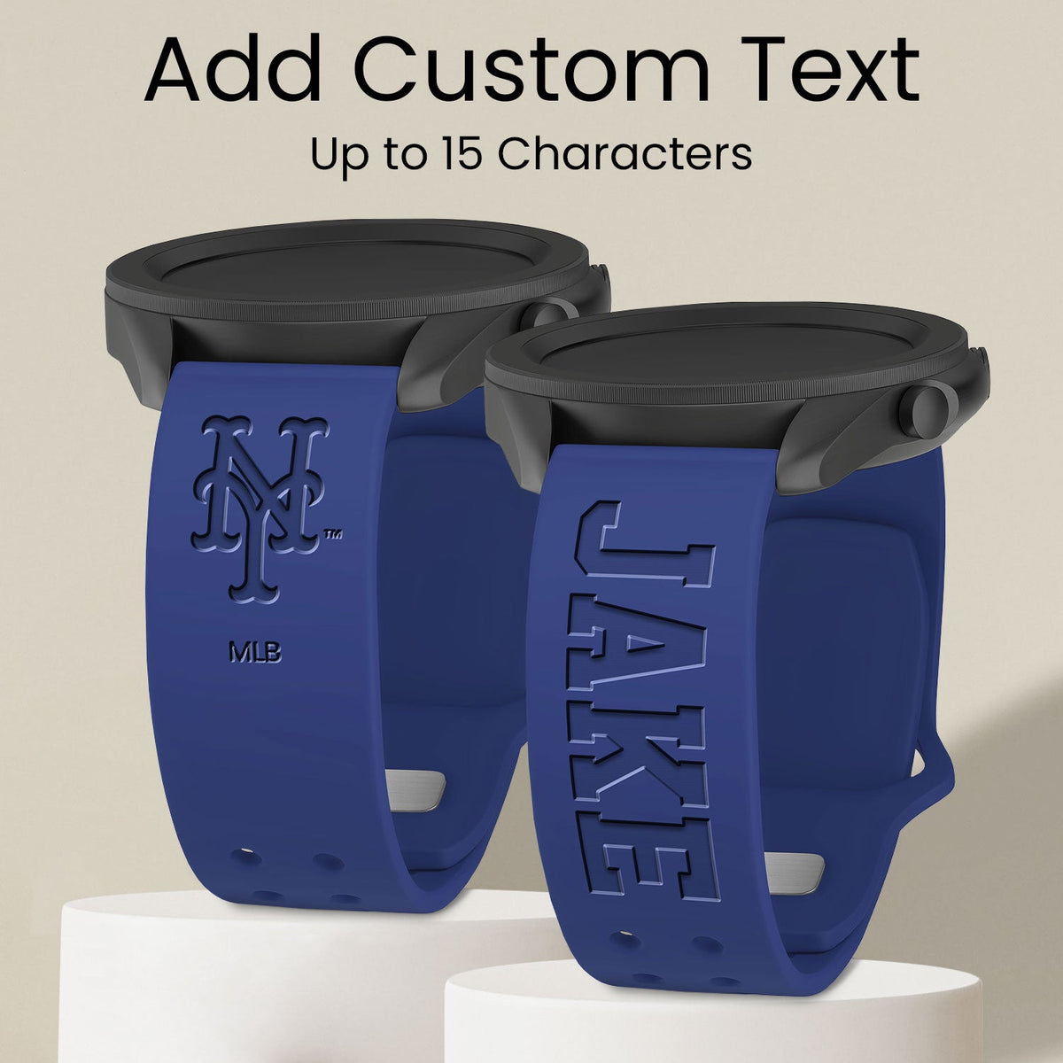 New York Mets Custom Engraved Samsung Galaxy Watch Band