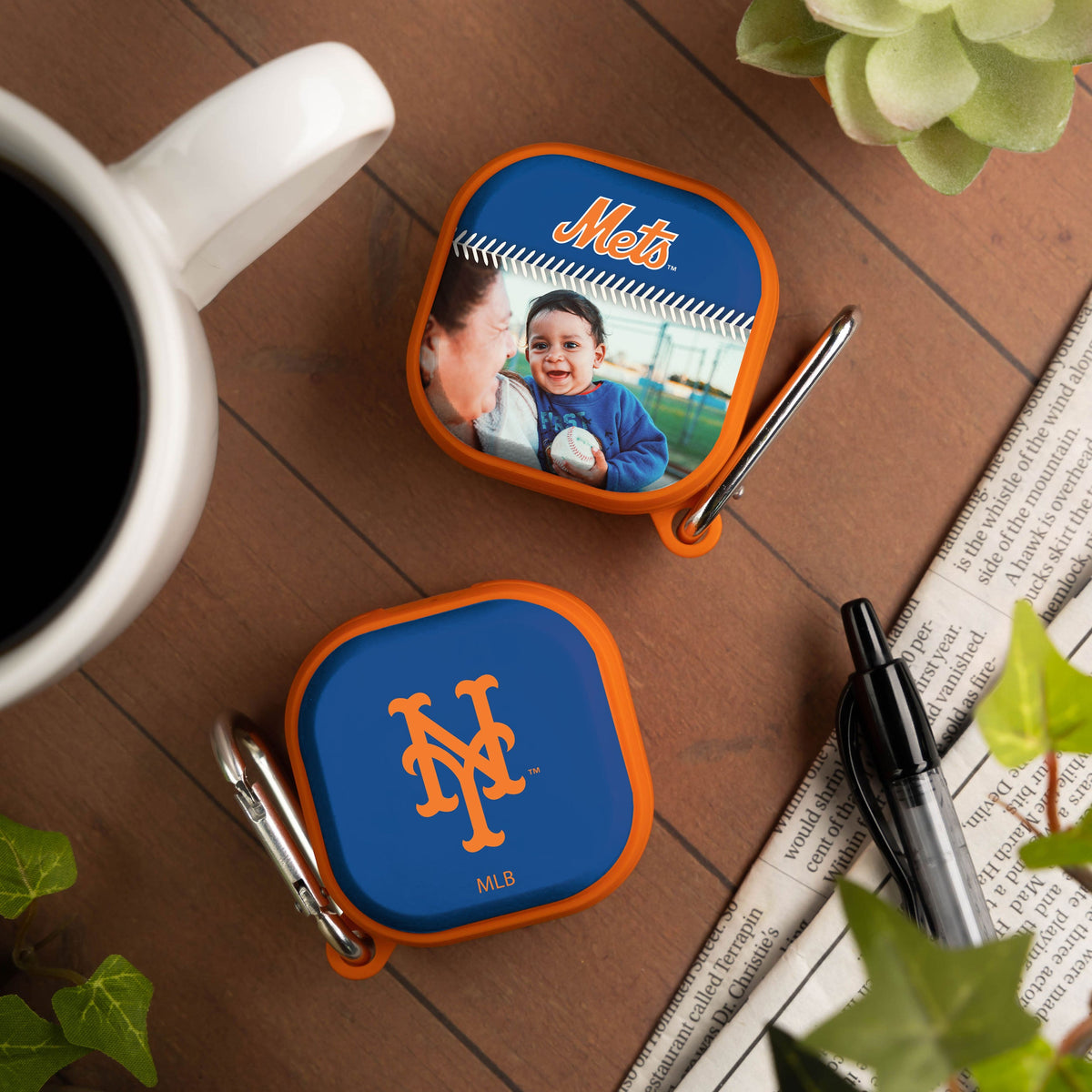 New York Mets Custom Photo HDX Samsung Galaxy Buds Pro Case Cover