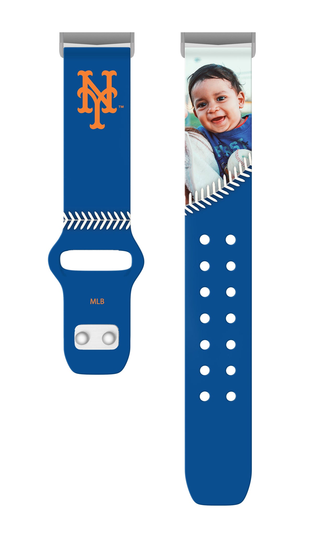 New York Mets Custom Photo HD Fitbit Versa 3 &amp; Sense Band
