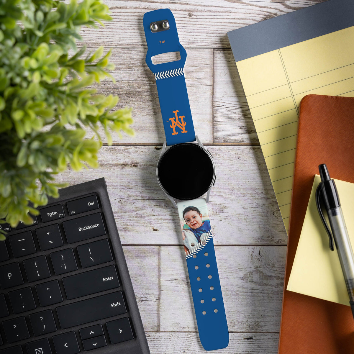 New York Mets Custom Photo HD Samsung Galaxy Watch Band