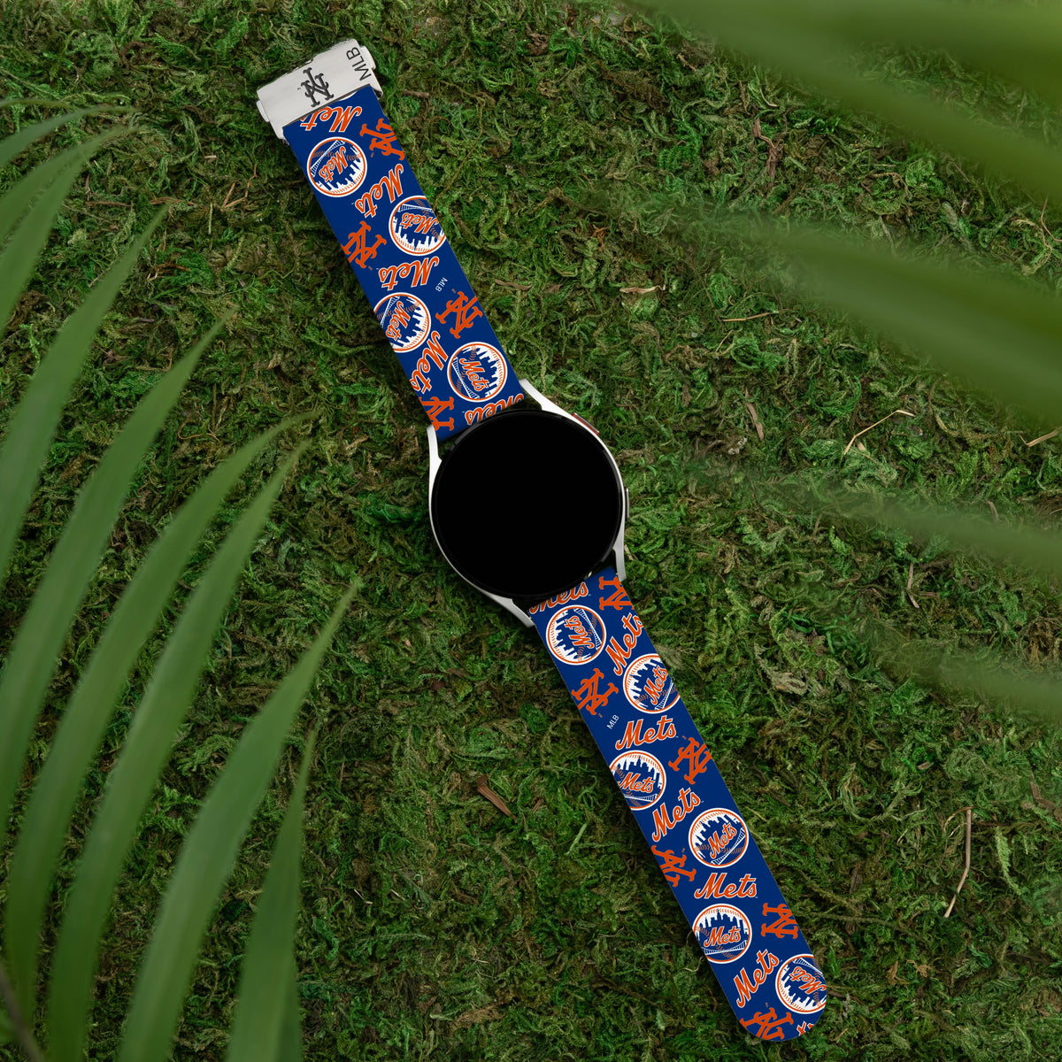 Game Time New York Mets Signature Series Quick Change Watch Band With Engraved Buckle