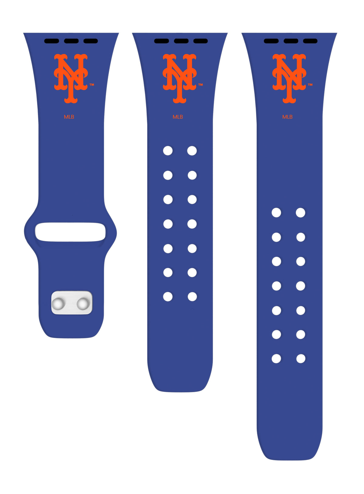 New York Mets Silicone Apple Watch Band - Game Time