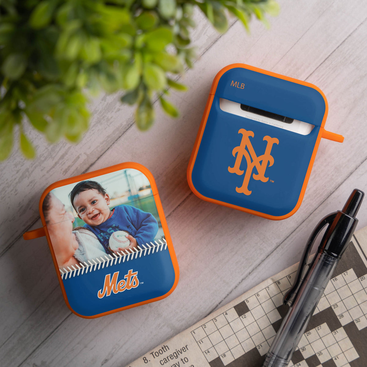 New York Mets Custom Photo HDX Apple AirPods Gen 1 &amp; 2 Case Cover