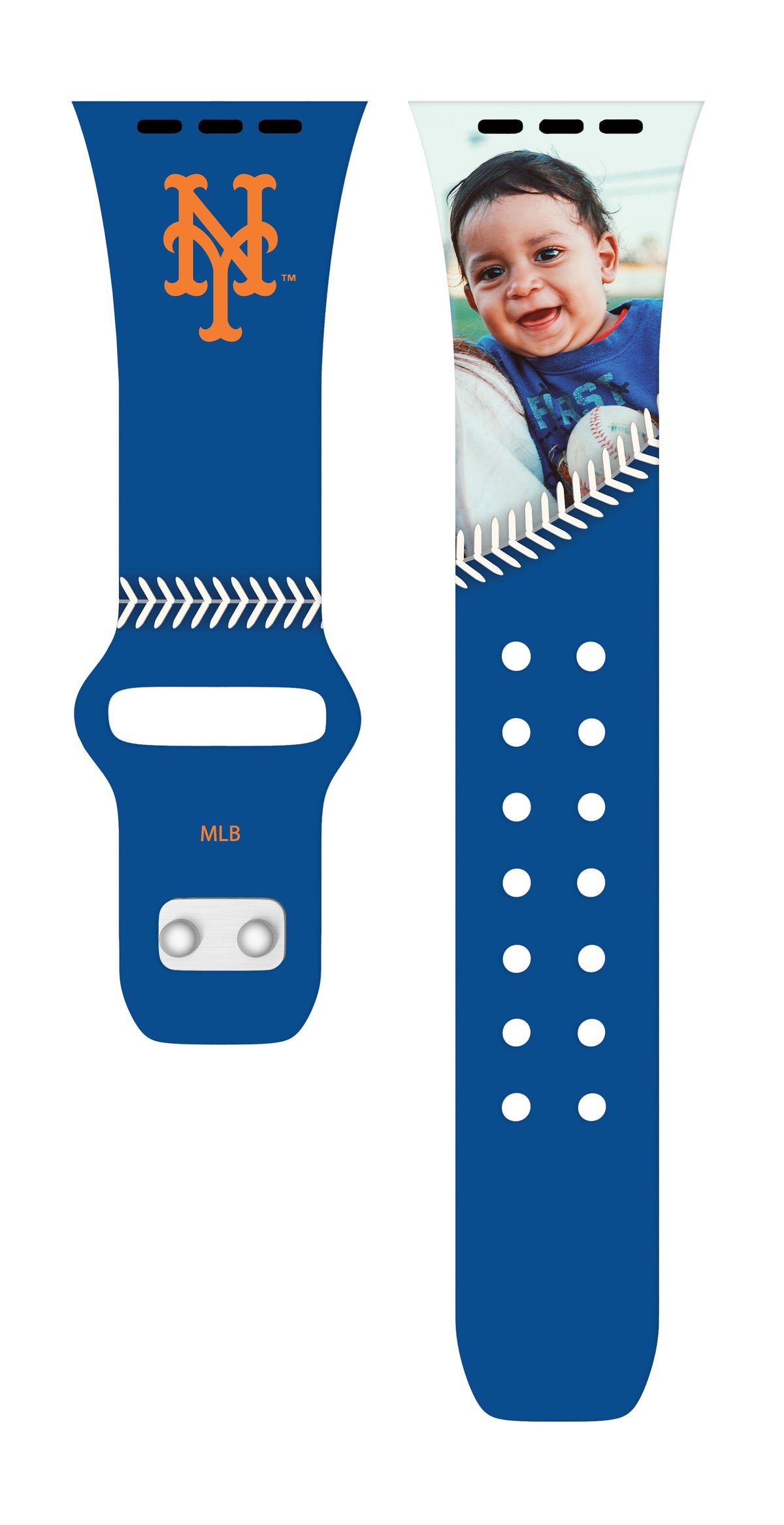 New York Mets Custom Photo HD Apple Watch Band