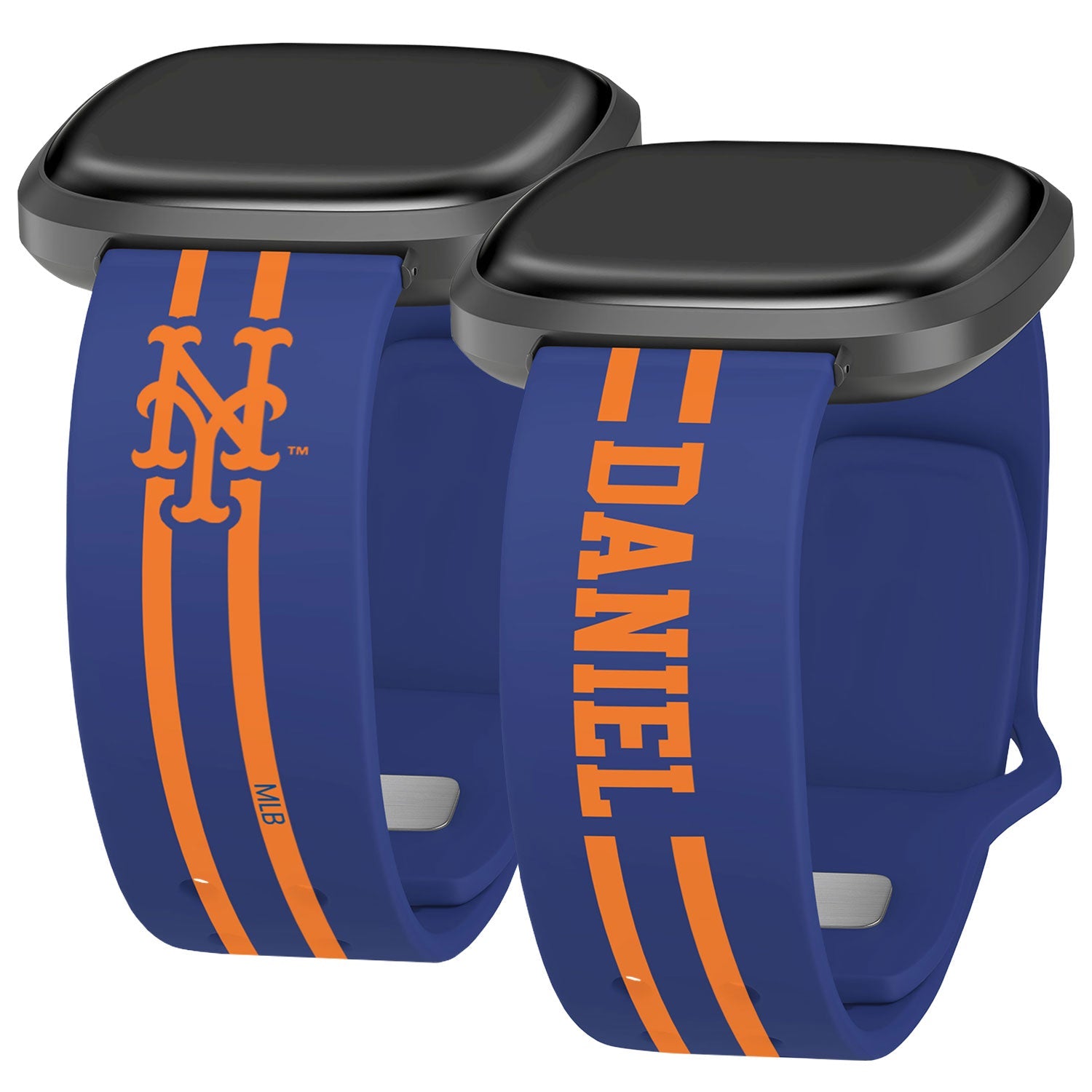 New York Mets Custom Name HD Fitbit Versa 3 and Sense Watch Band