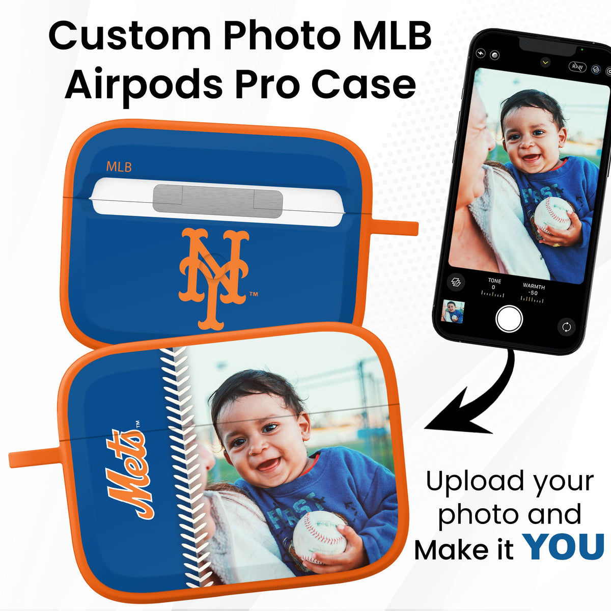 New York Mets Custom Photo HDX Apple AirPods Pro Case Cover