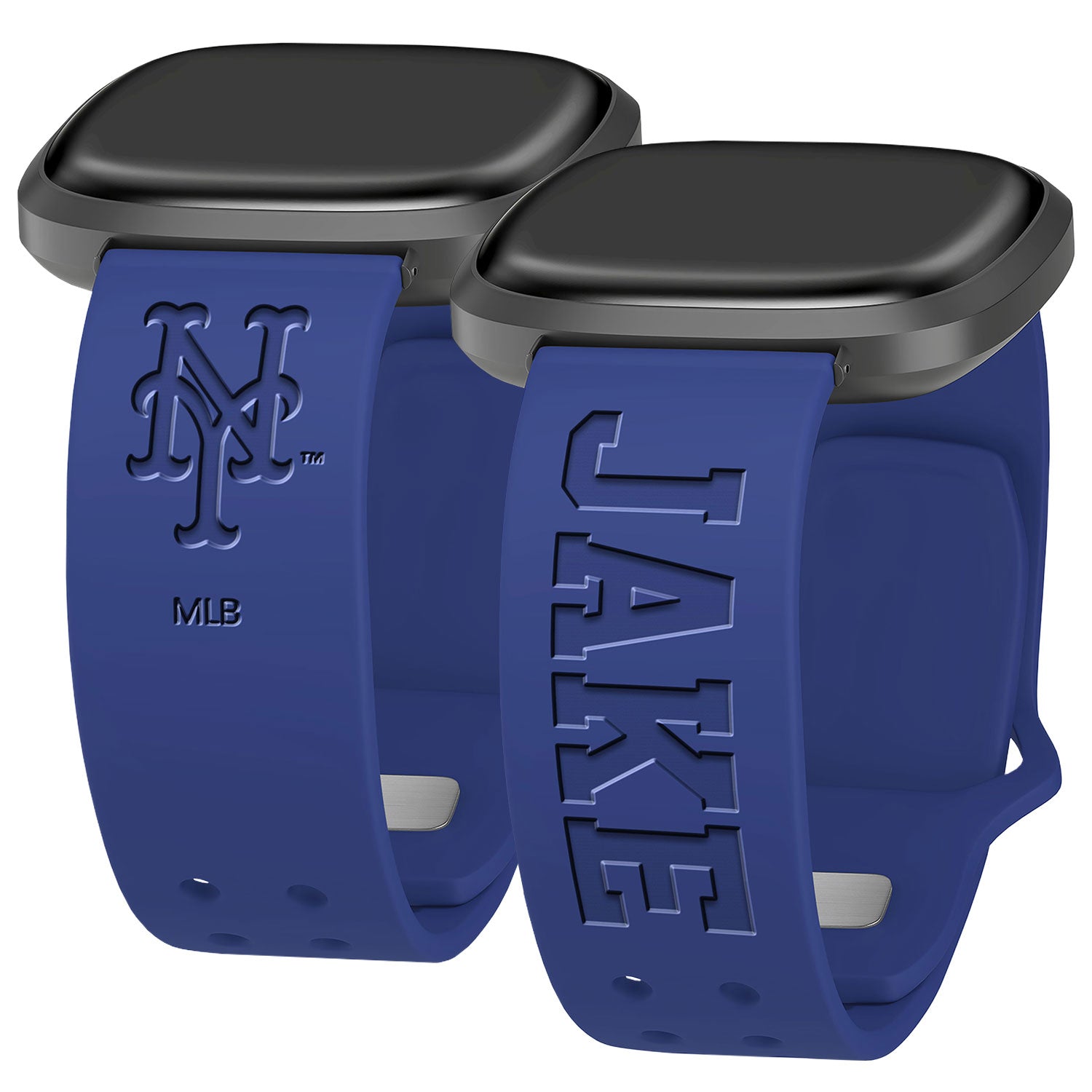 New York Mets Custom Engraved Fitbit Versa 3 and Sense Watch Band