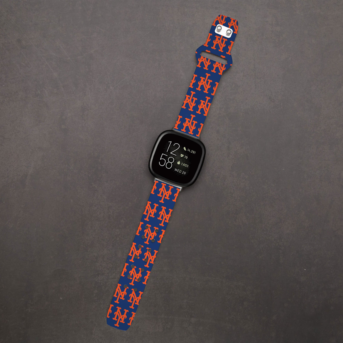 New York Mets HD Fitbit Versa 3 and Sense Watch Band