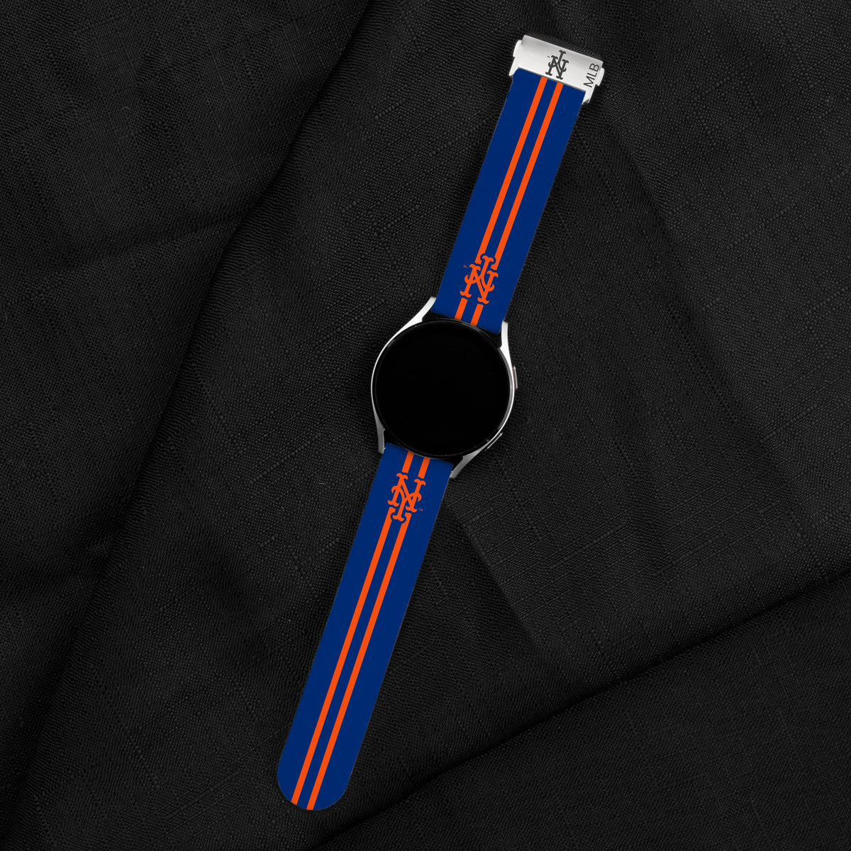 Game Time New York Mets Signature Series Quick Change Watch Band With Engraved Buckle