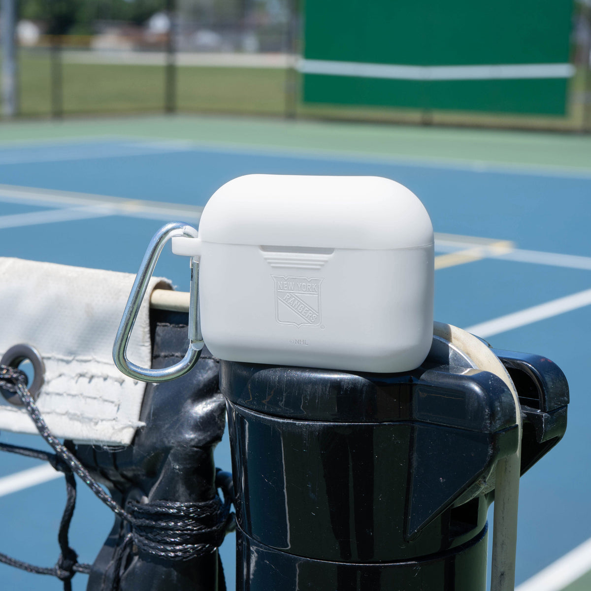 Game Time New York Rangers Engraved Silicone Airpods Pro Case Cover