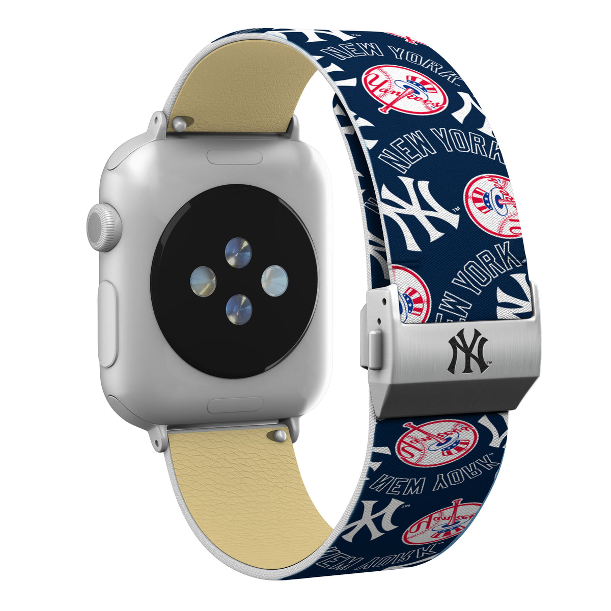 New York Yankees Full Print Watch Band With Engraved Buckle - Game Time