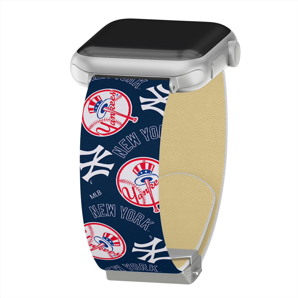 Game Time New York Yankees Signature Series Apple Watch Band With Engraved Buckle