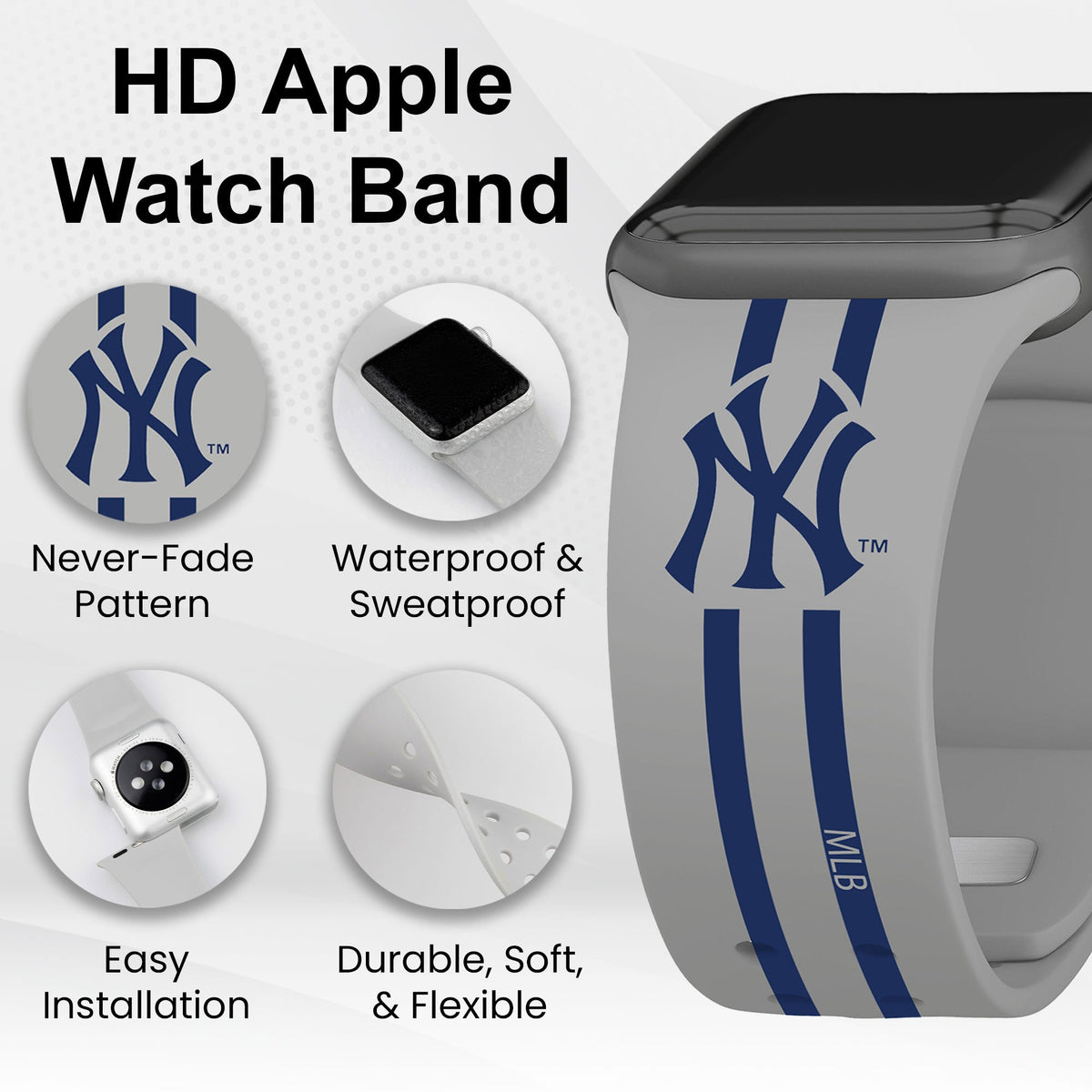 New York Yankees HD Apple Watch Band