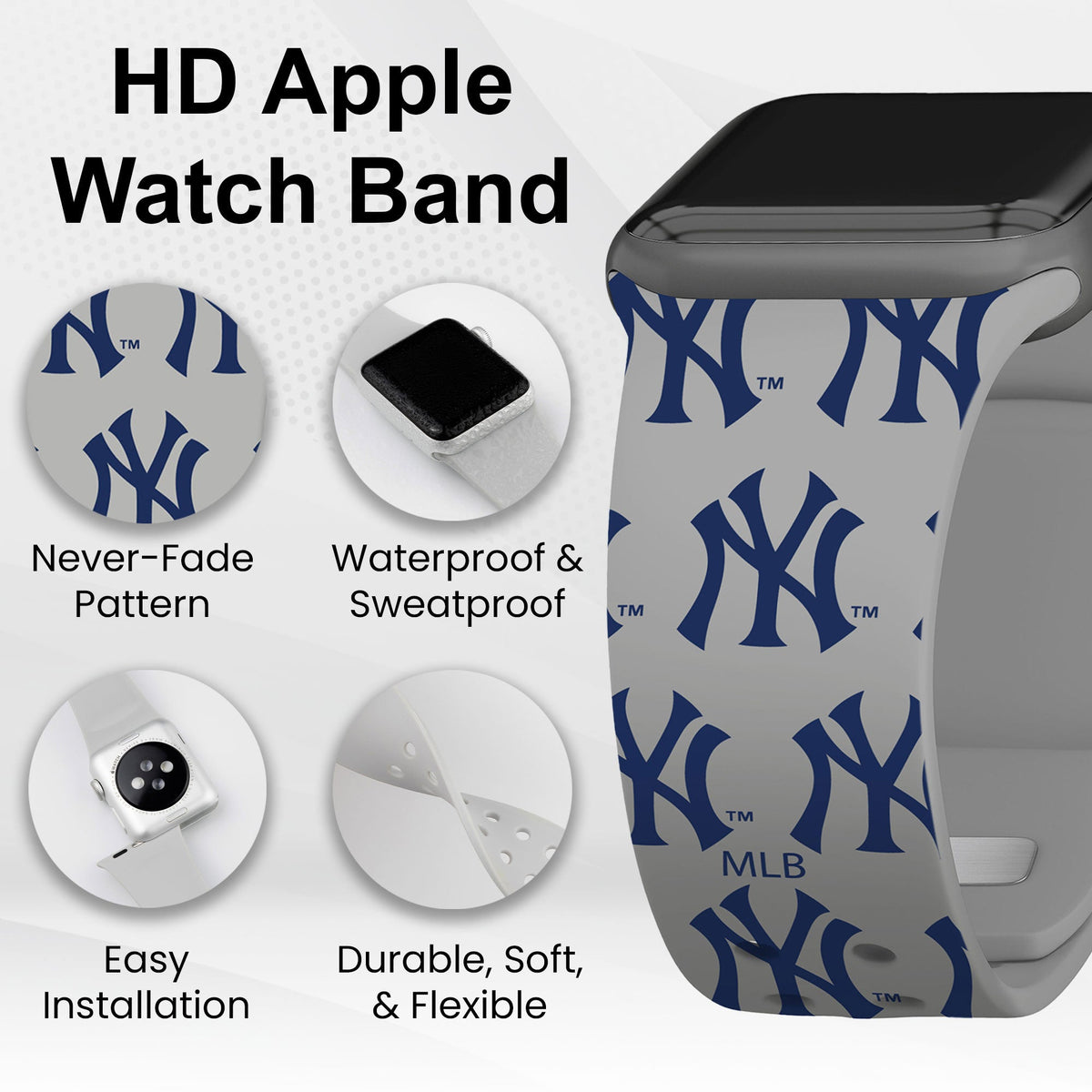 New York Yankees HD Apple Watch Band