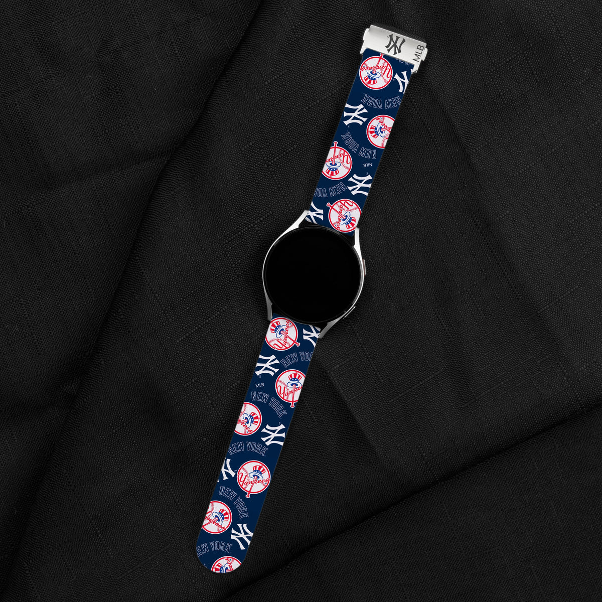 Game Time New York Yankees Signature Series Quick Change Watch Band With Engraved Buckle