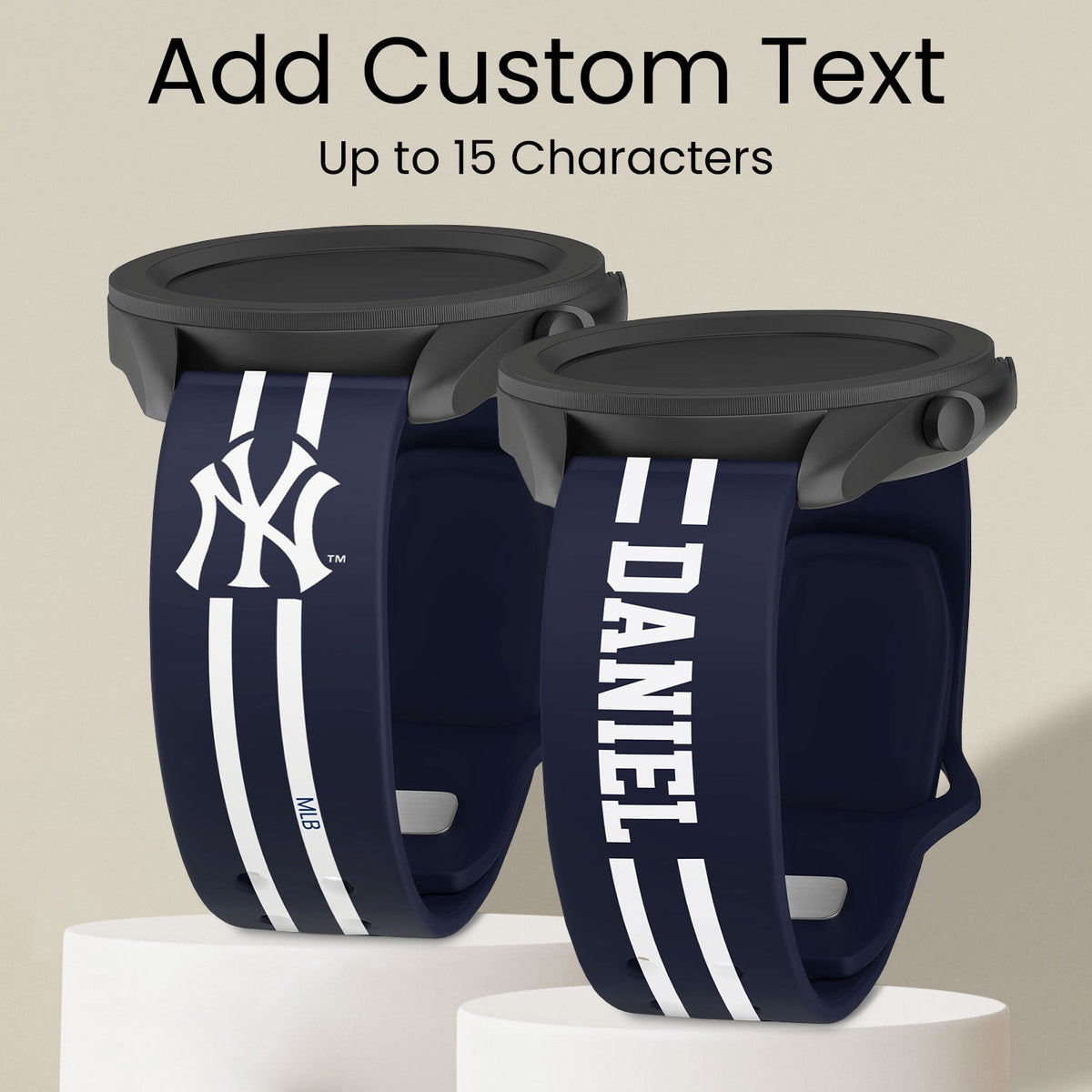 New York Yankees Custom Name HD Quick Change Watch Band