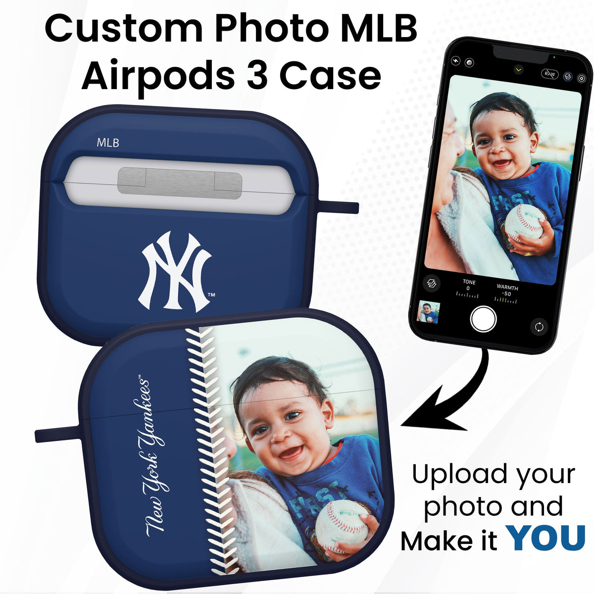 New York Yankees Custom Photo HDX Apple AirPods Gen 3 Case Cover
