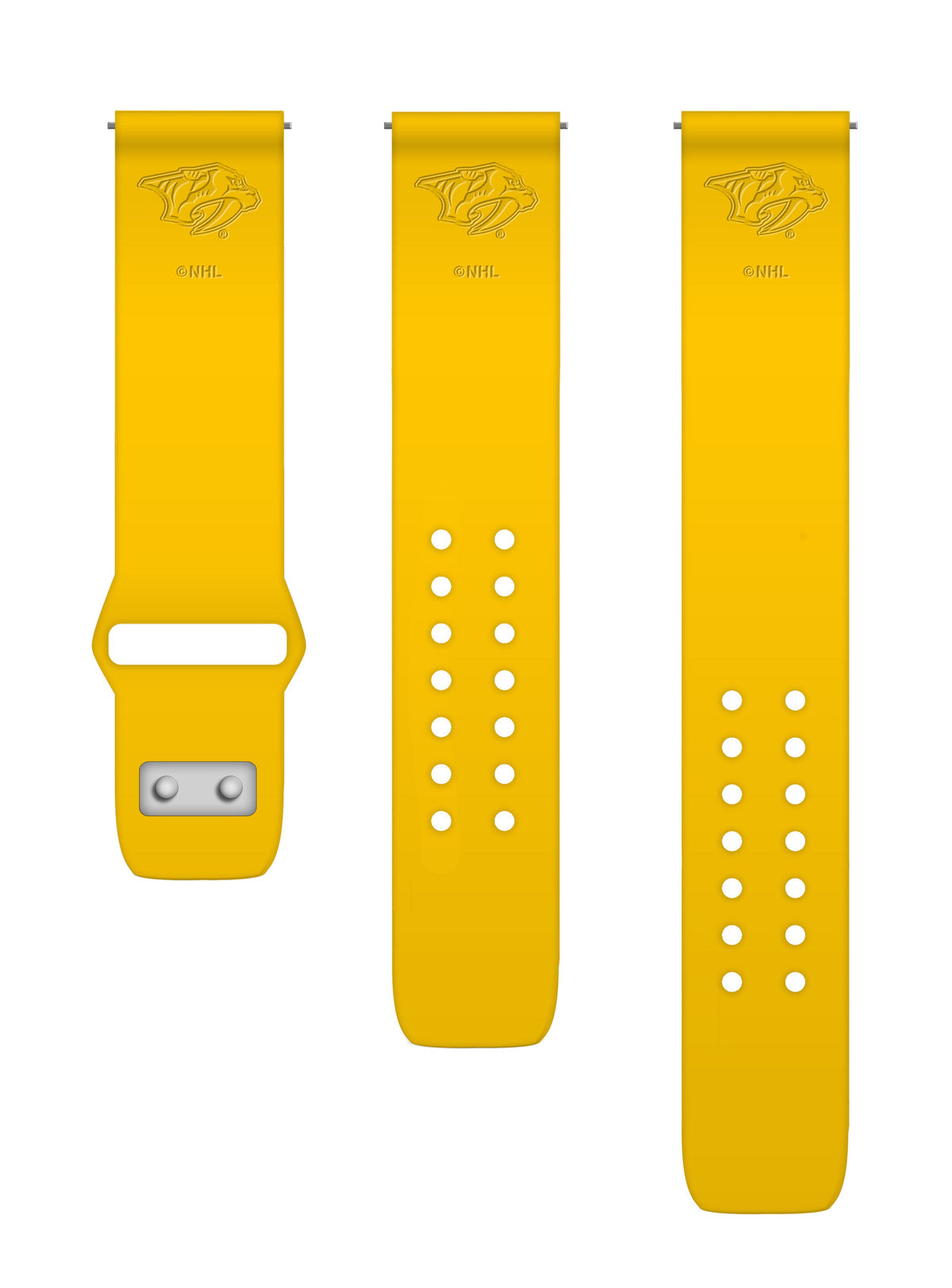 Nashville Predators Engraved Silicone Watchband - Game Time Bands