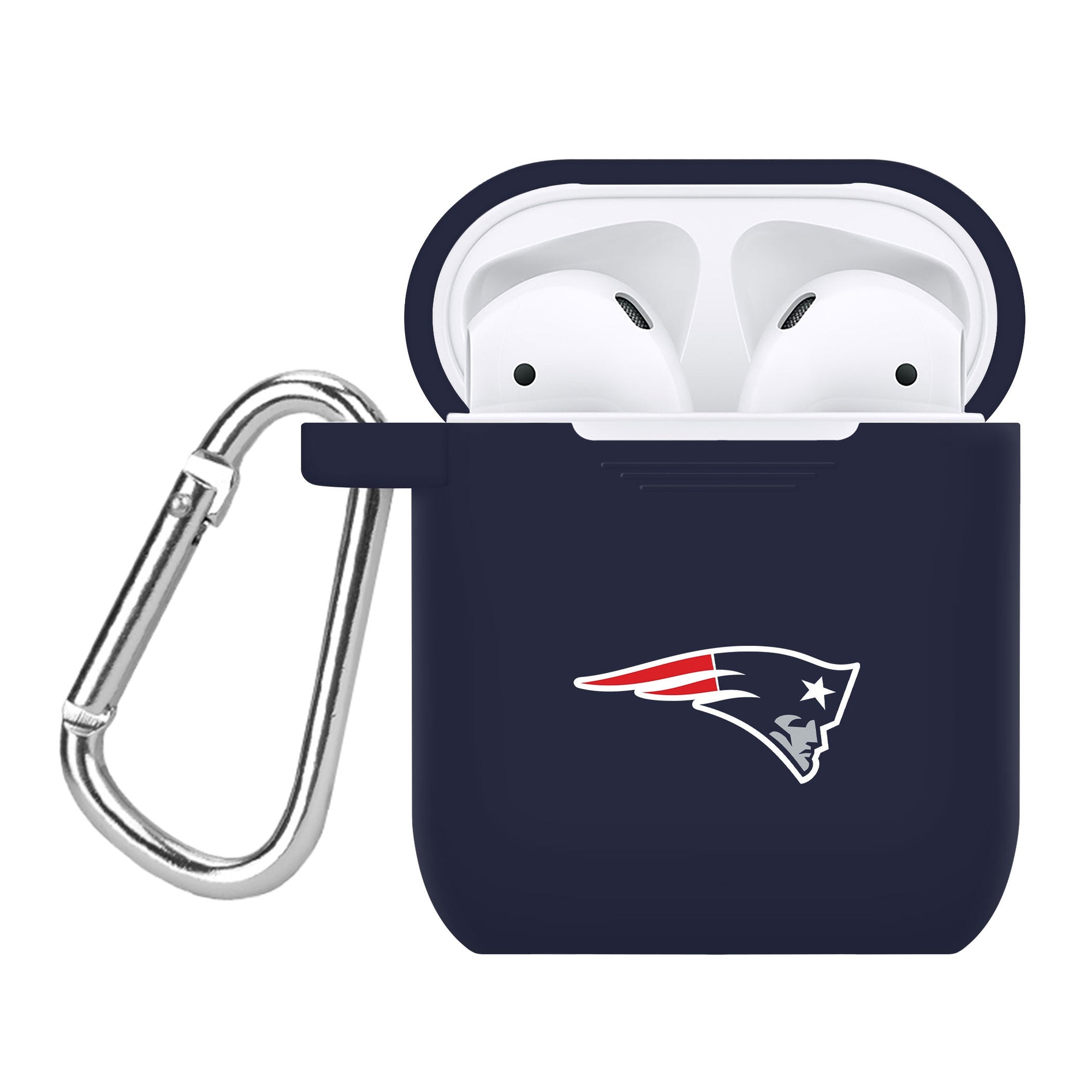 Game Time New England Patriots Silicone Case Cover for Apple AirPods Battery Case