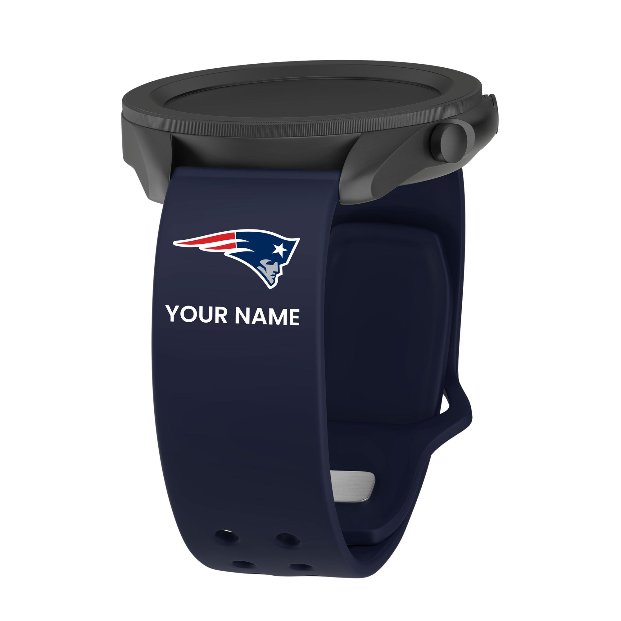Game Time New England Patriots Custom Name HD Quick Change Watch Band