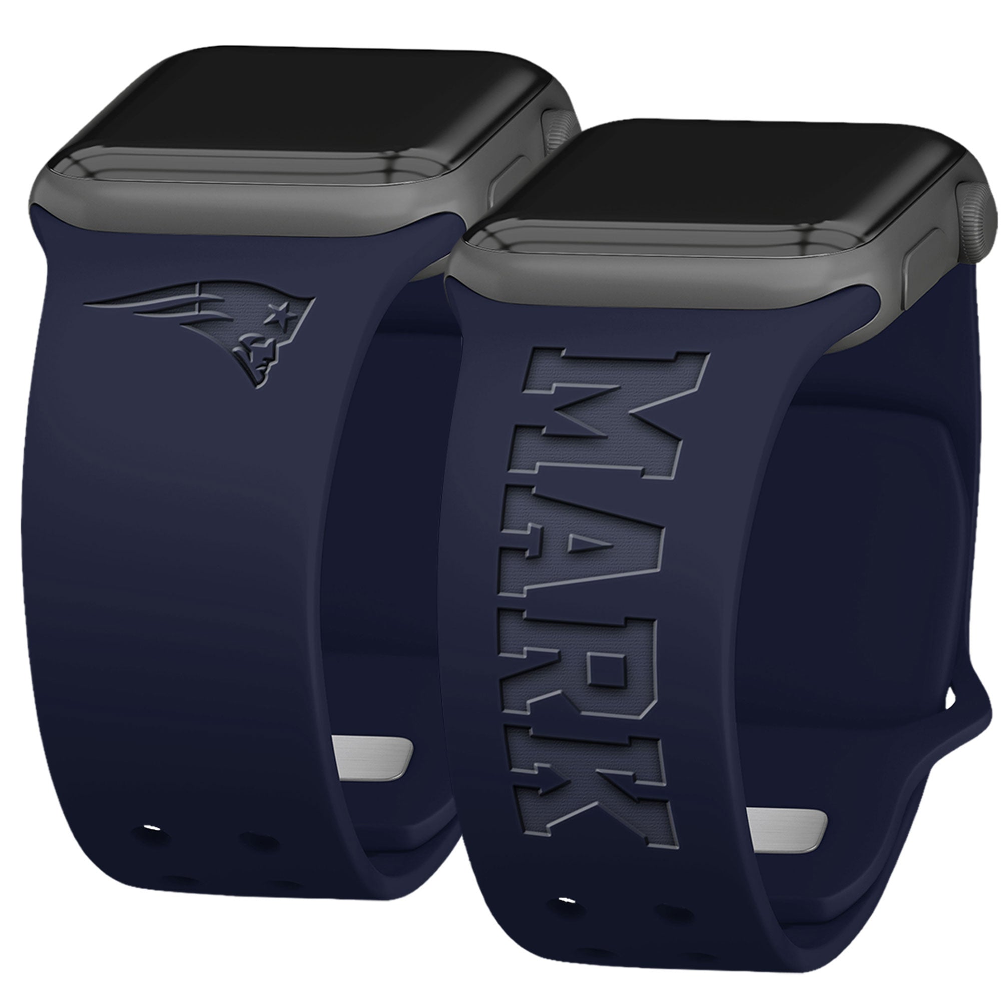 New England Patriots Custom Engraved Apple Watch Band