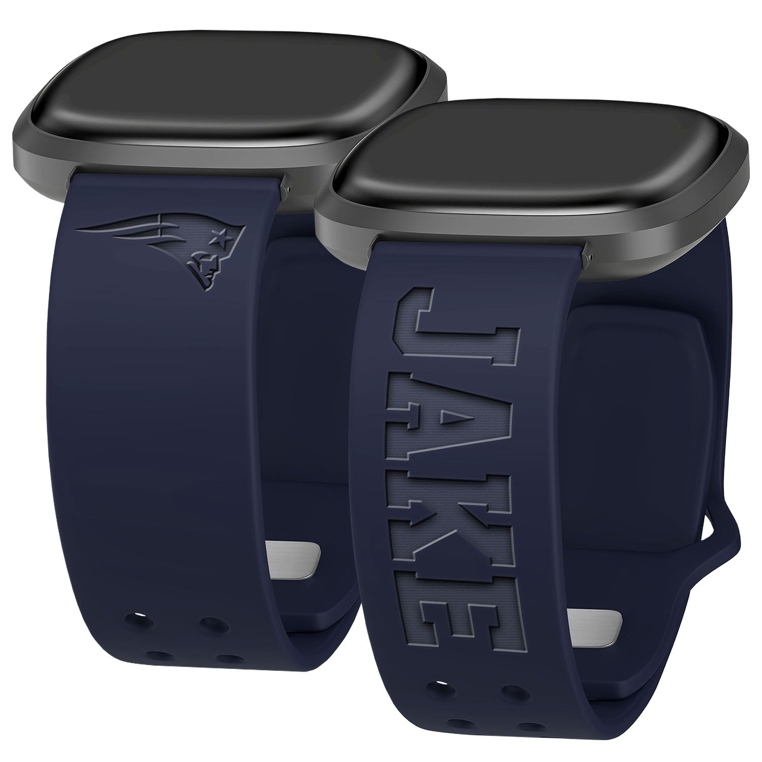 New England Patriots Custom Engraved Fitbit Versa 3 and Sense Watch Band
