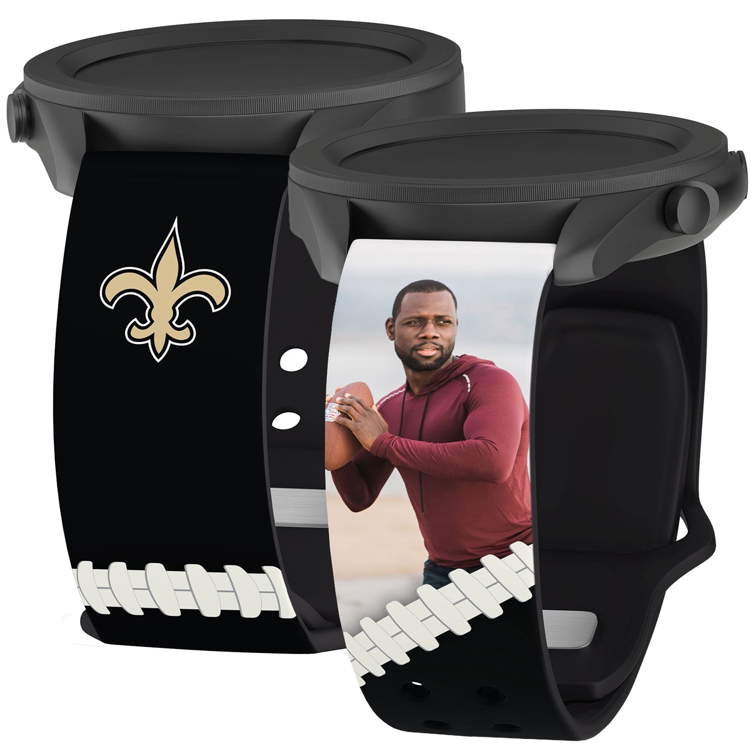 New Orleans Saints Custom Photo HD Samsung Galaxy Watch Band