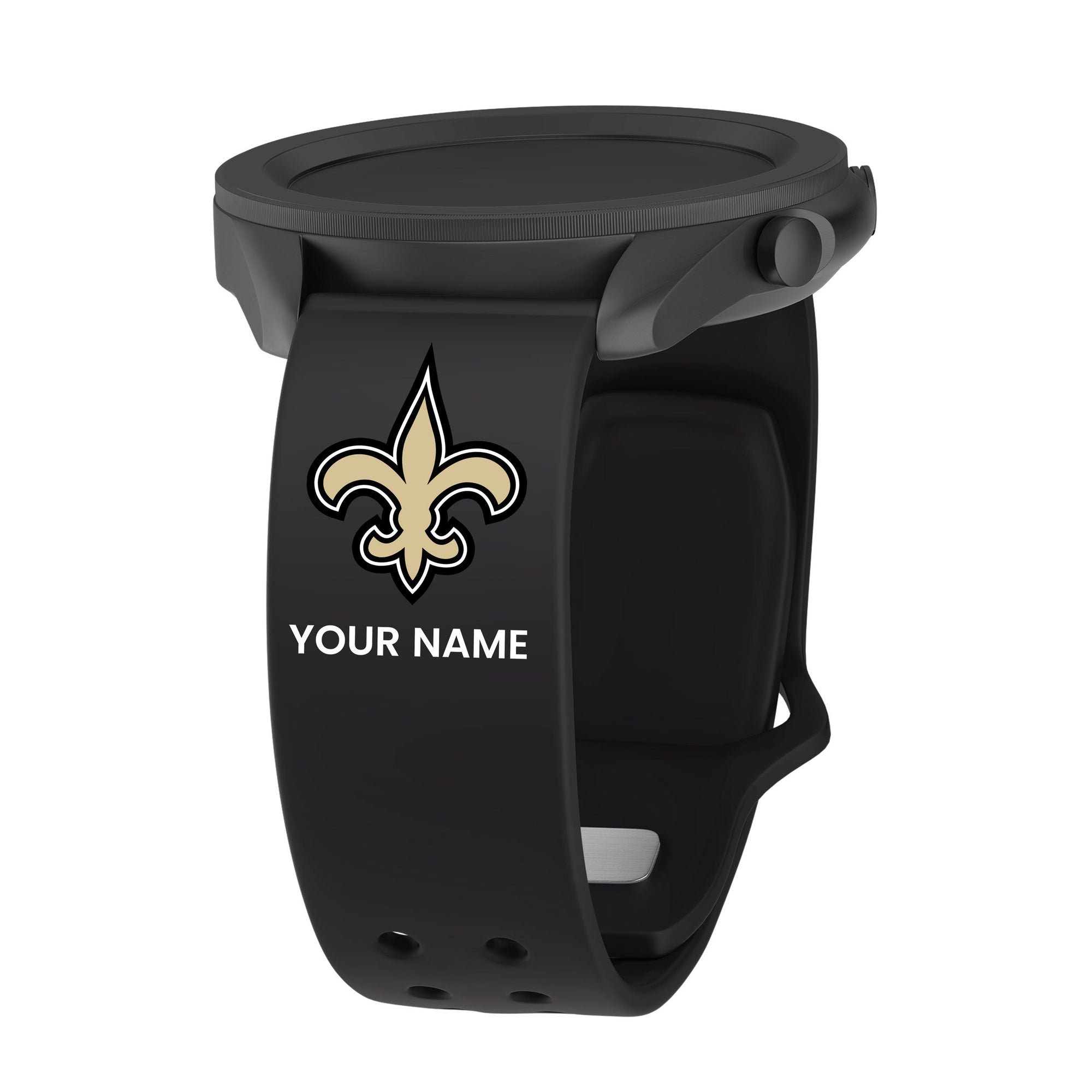 GAME TIME New Orleans Saints Custom Name HD Quick Change Watch Band